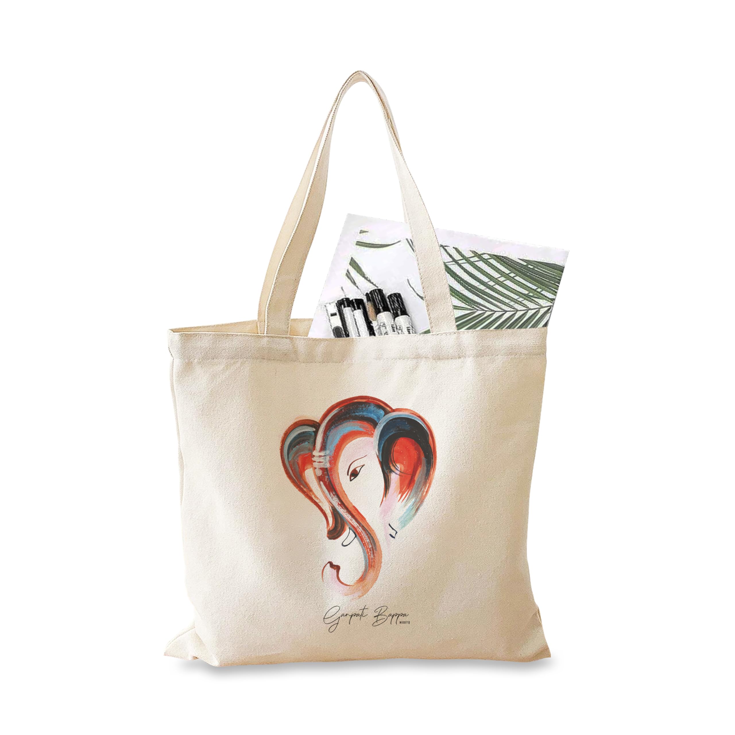 Darkbuck- Ganesh Ji - Tote - Bag For Women & Man Shoulder bag Zipper Lock Totebag (B0D2XYDZ4D) Amazon Price History, Amazon Price Tracker