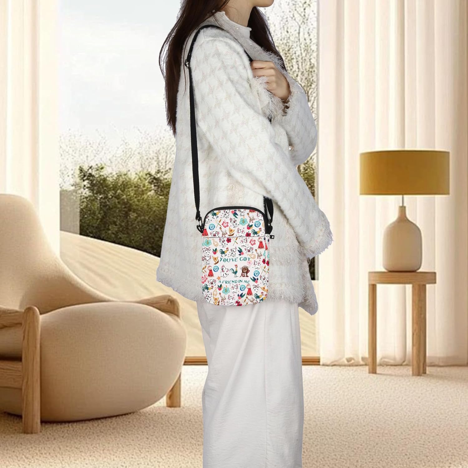 ZJXHPO Pig And Rooster Crossbody Bag Kakamora Lover Gift You've Got A Friend In Me Messenger Bag Ocean Adventure Carry On Bag (Got A Friend CB) - Image 6