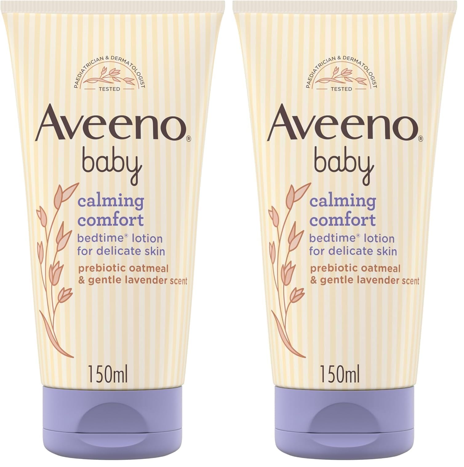 Aveeno Baby Calming Comfort Bedtime Bath and Wash (1 x 250ml), Tear-Free and Soap-Free Baby Wash with Gentle Lavender & Vanilla Scent, Gently Cleanses Skin Before Bedtime, for Delicate Skin — view 11