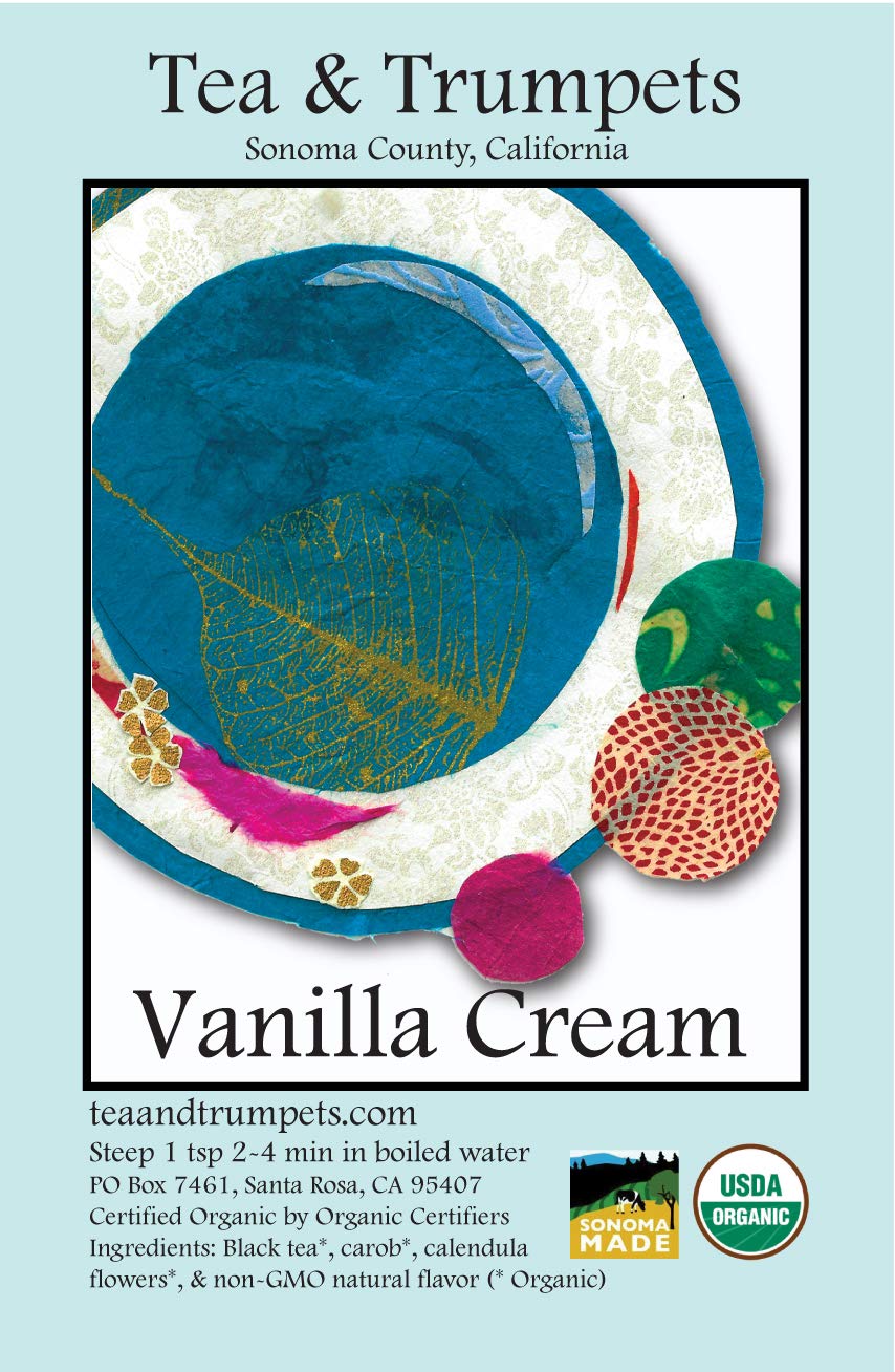 USDA Organic Vanilla Cream Loose Leaf Black Tea 1 LB (16 oz)