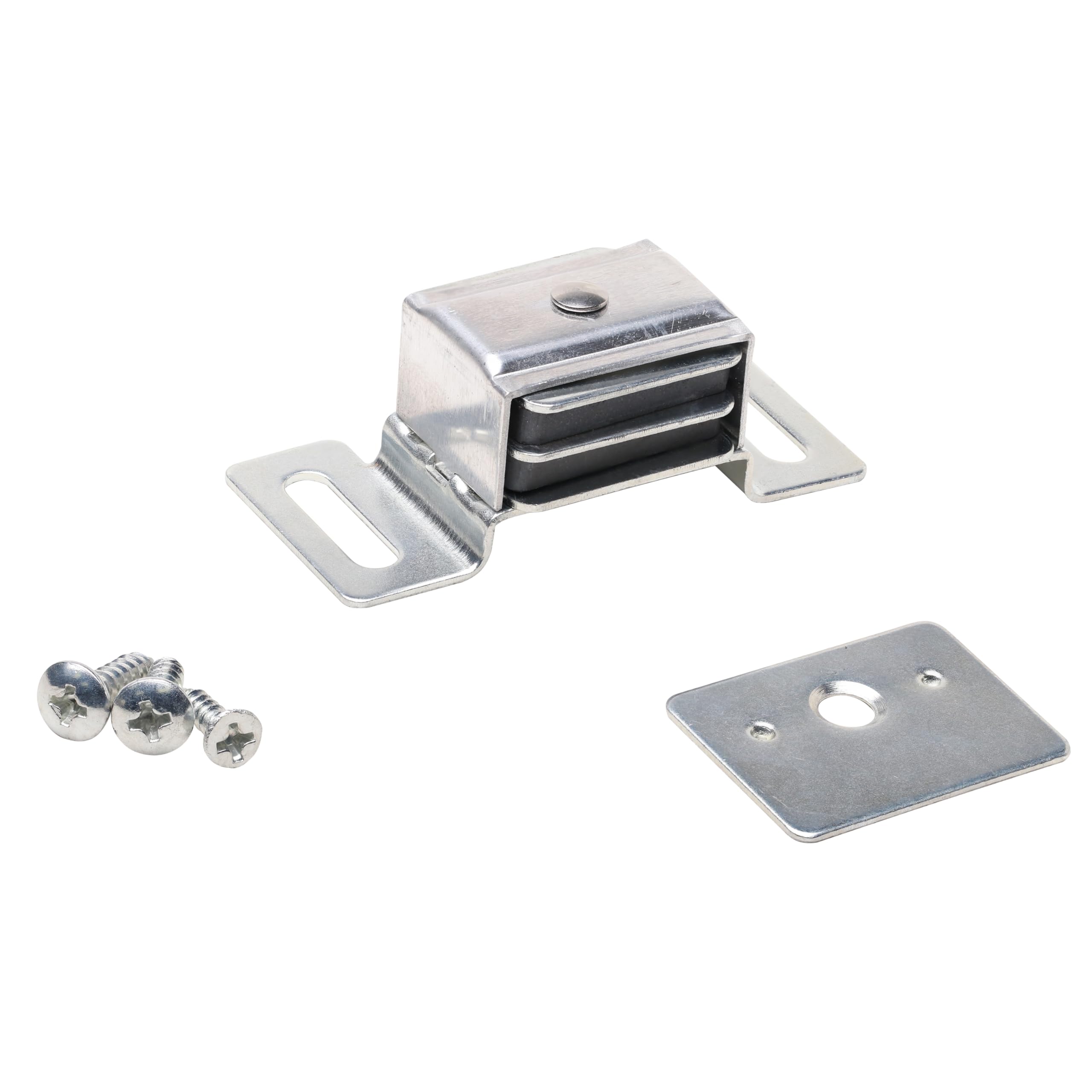 2 Pack Rok Hardware Double Side Strong Magnetic Catch in Aluminum