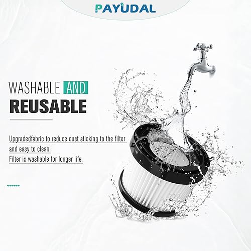 Miniatura 5 de Paquete de 4 filtros HEPA de repuesto DCV501HB DCV5011H. Compatible con filtro de vacío inalámbrico de mano DEWALT de 20 V. En comparación con el