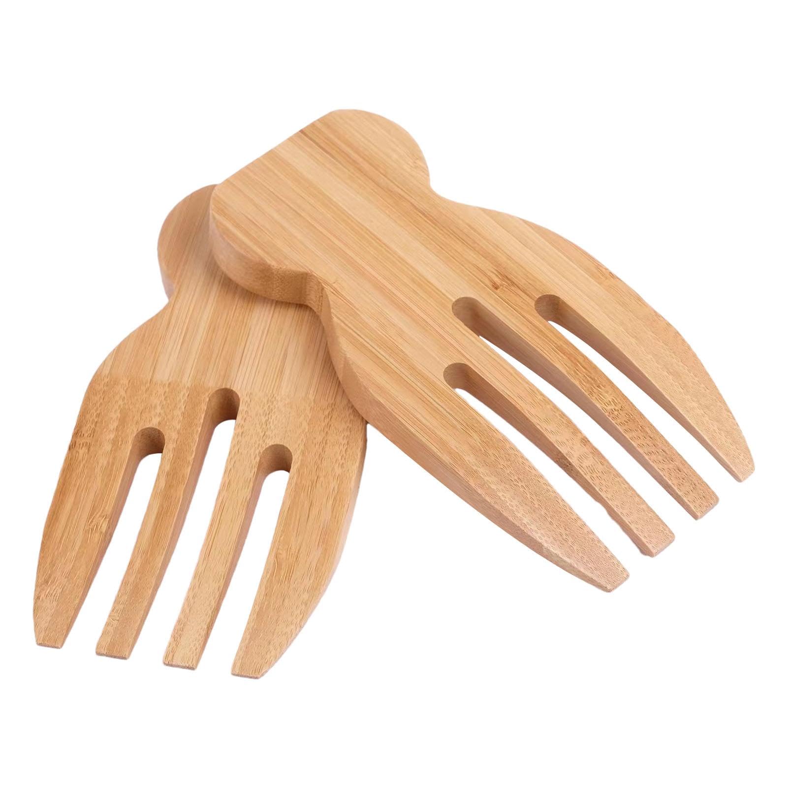 Generic Bamboo Salad Hands, Wooden Salad Hand, 2pcs Salad Hands, Bamboo Wood Salad Servers, Wood Salad Server Utensils, Salad Claws for Tossing and Mixing Salad, Pasta and More, MKE5V3RVQRSV9FPB07J