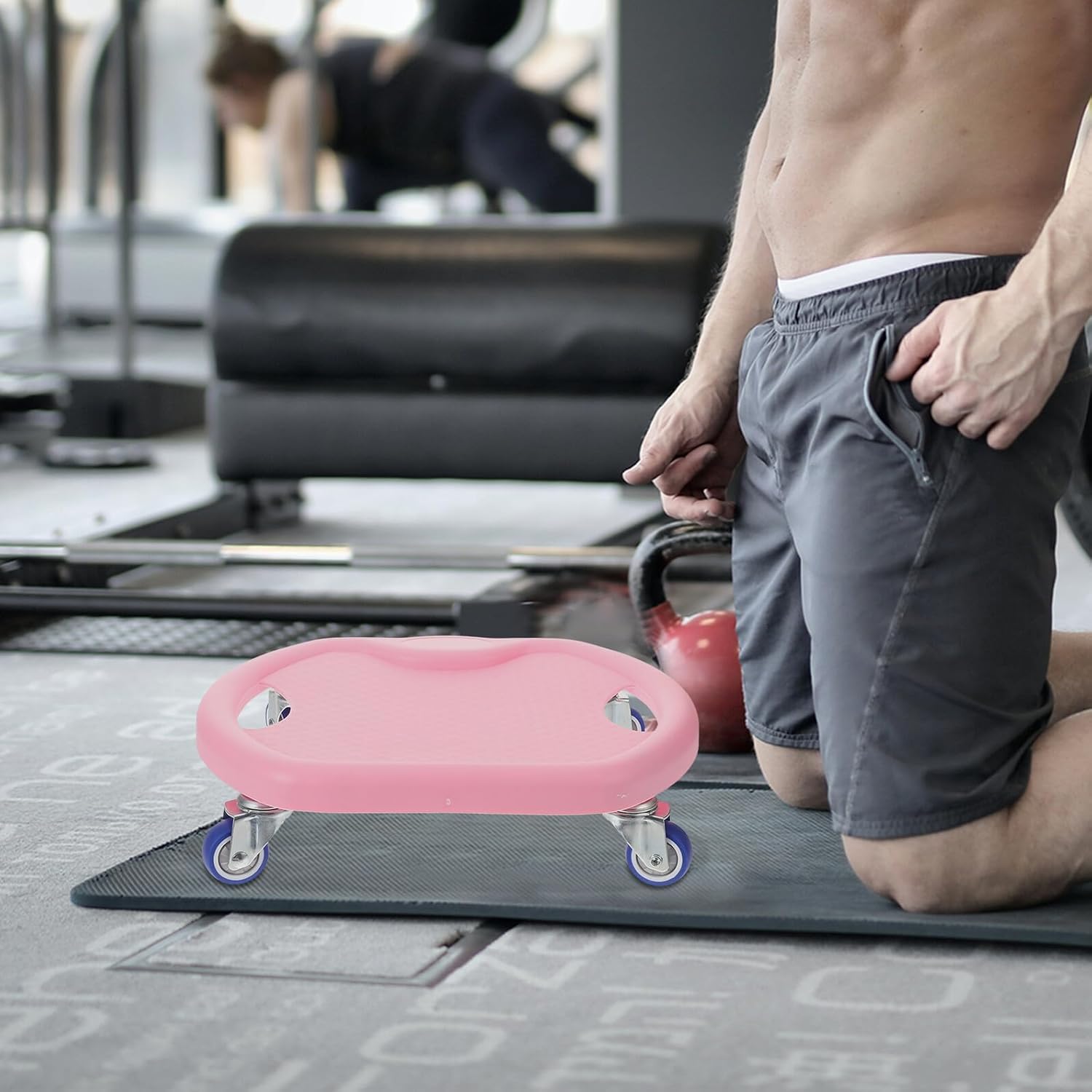 Silent Sliding Abdominal Exercise Discs with Knee Pad Non-slip Fitness Sliders for Full Muscle Workout Portable Home Gym Equipment for Men and Women