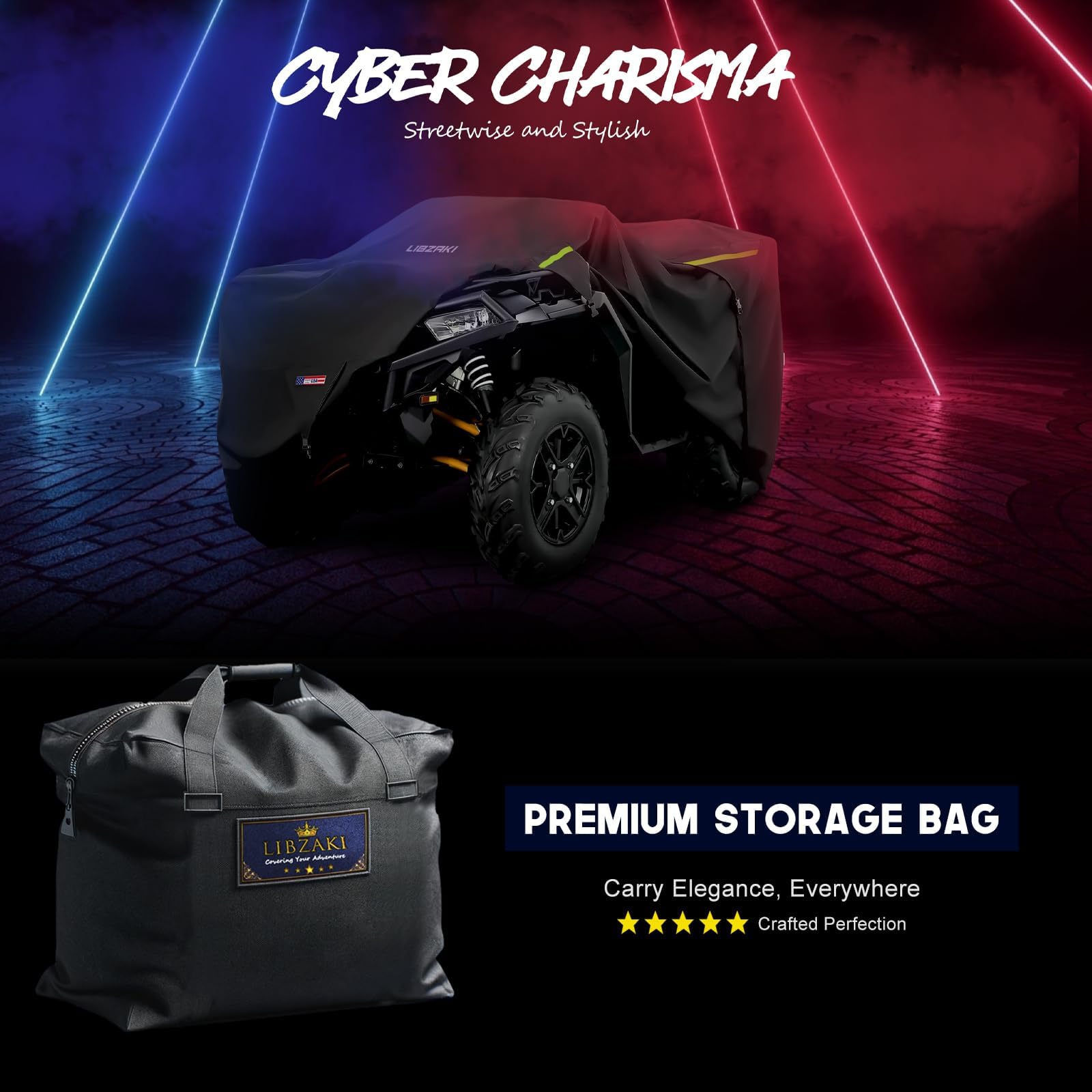 Funda impermeable para cuatrimoto 600D, resistente, remolque, 4 ruedas, quad para todas las estaciones, resistente a la intemperie, protección UV para Polaris, Kawasaki, Yamaha, Suzuki