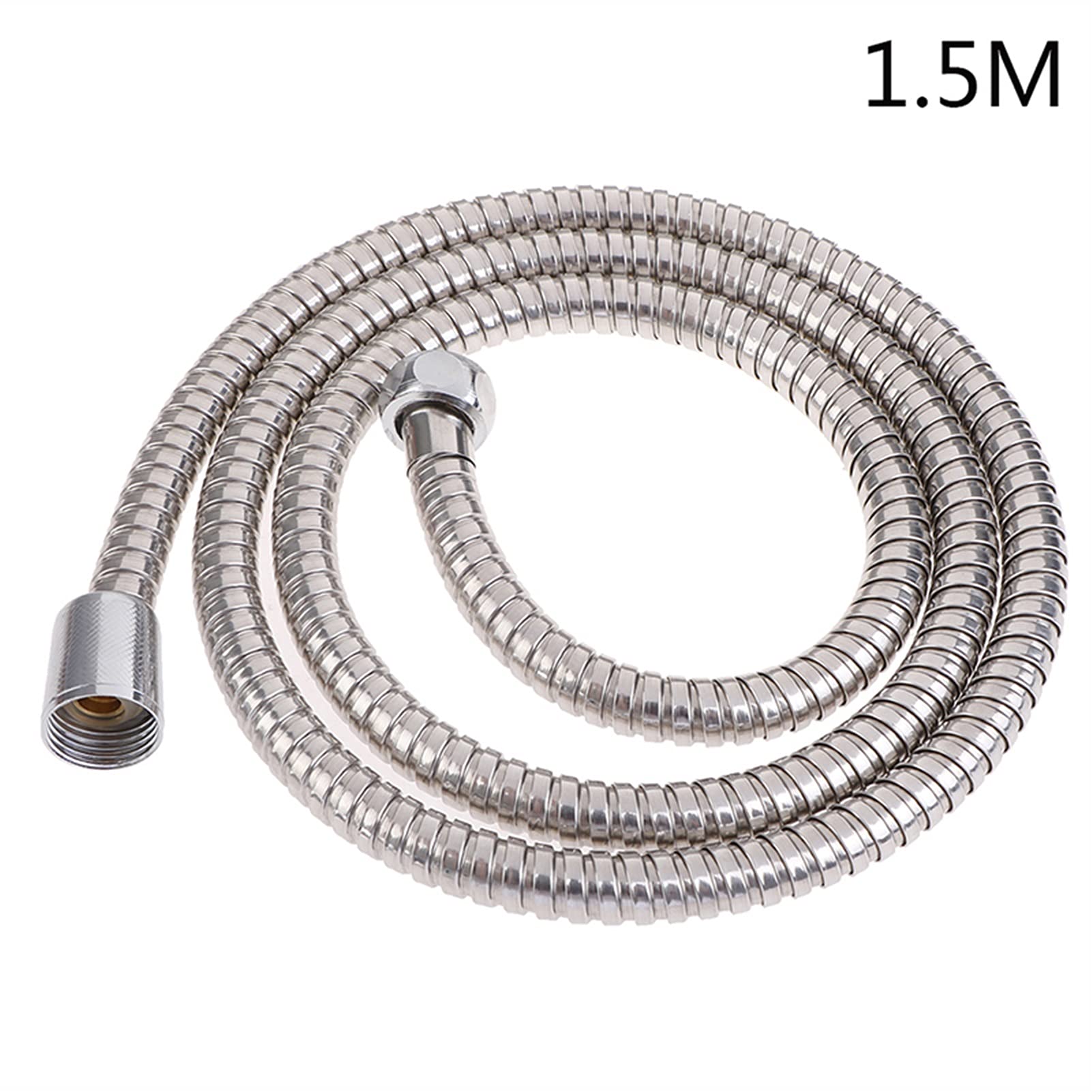 Manguera de ducha flexible con muelle Manguera de silicona for lavadora de tuberías de agua, manguera de ducha de 1,5/2/3 metros, cabezal de tubo de ducha de baño Flexible de plomería de acero inoxida