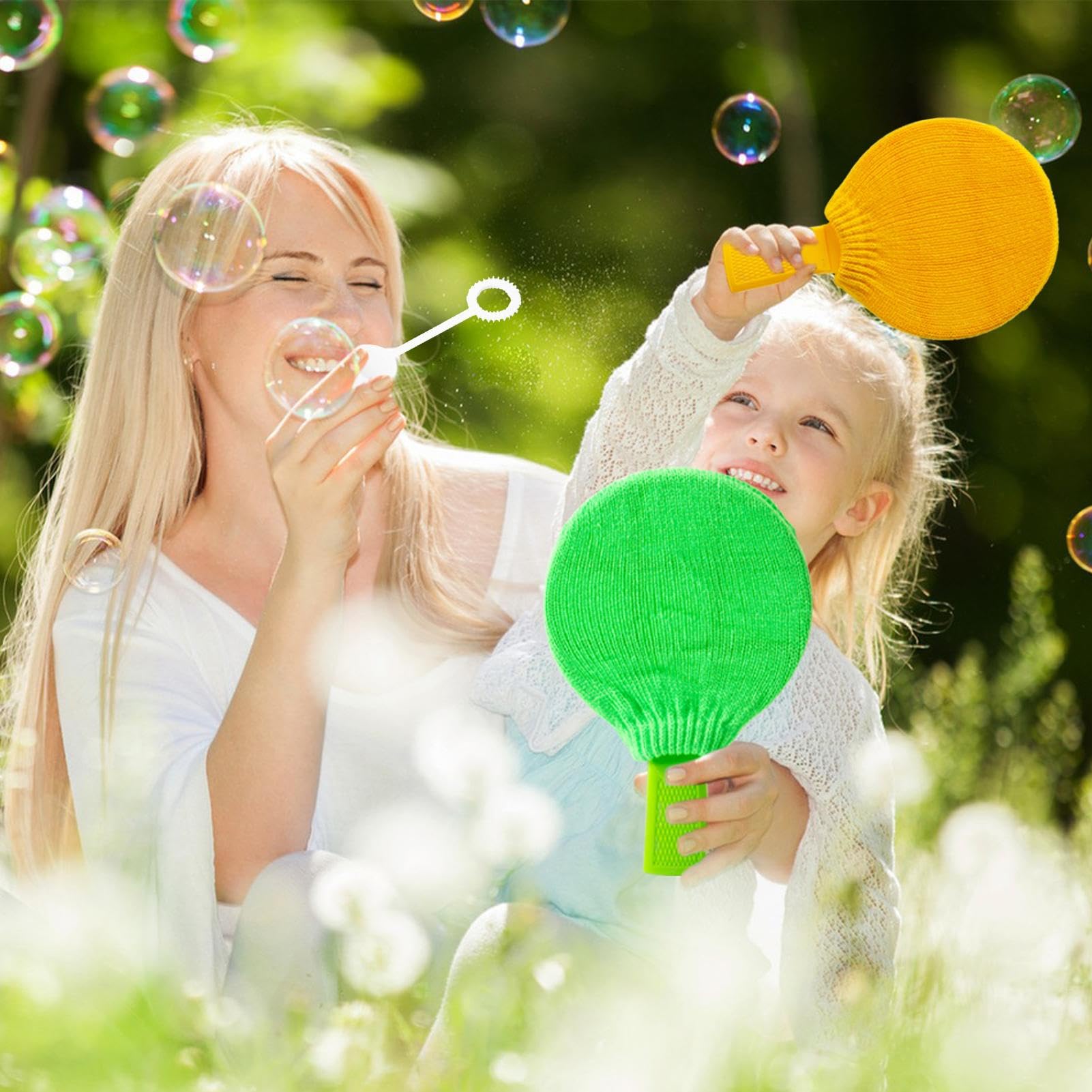 de Burbujas Que rebota | Interactivo impoppable para la coordinación -Mano - Productos de soplado de Burbujas para Parques, guarderías, guarderías, hogares y Parques