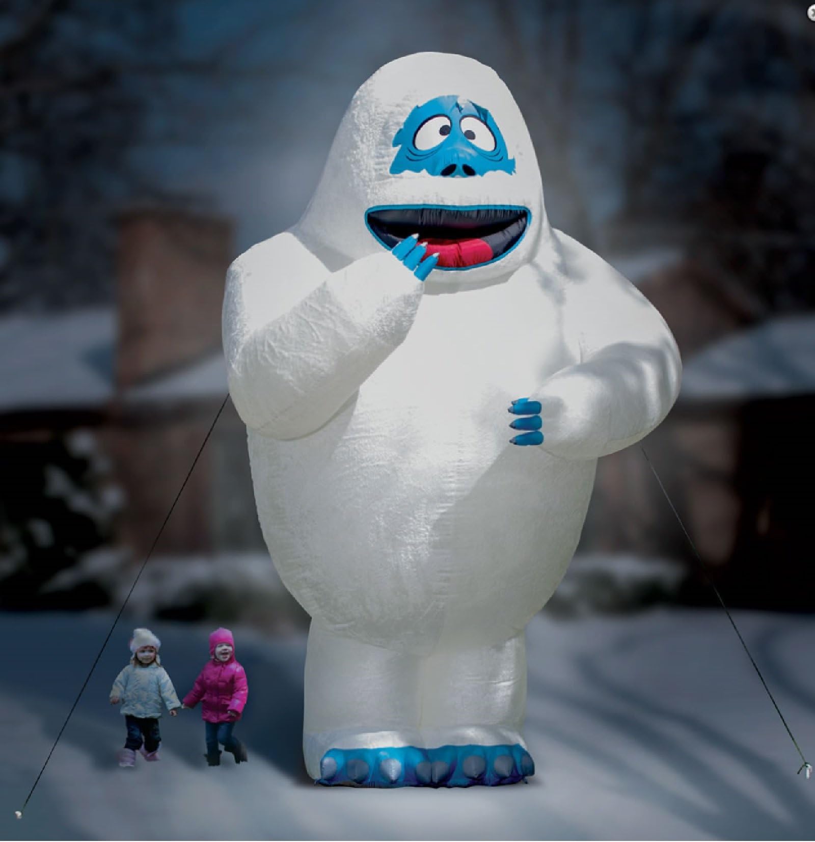 GIGANTIC 15 FT BUMBLE ABOMINABLE SNOWMAN LIGHTED INFLATABLE HOLIDAY GREETER ISLAND MISFIT RUDOLPH VERY RARE