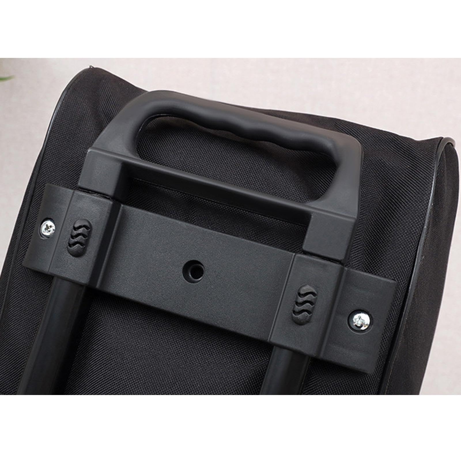 Generic Borsa Da Viaggio Pieghevole con Ruote, Borsa Porta Abiti Da Viaggio per Viaggi di Lavoro All'aperto, Nero