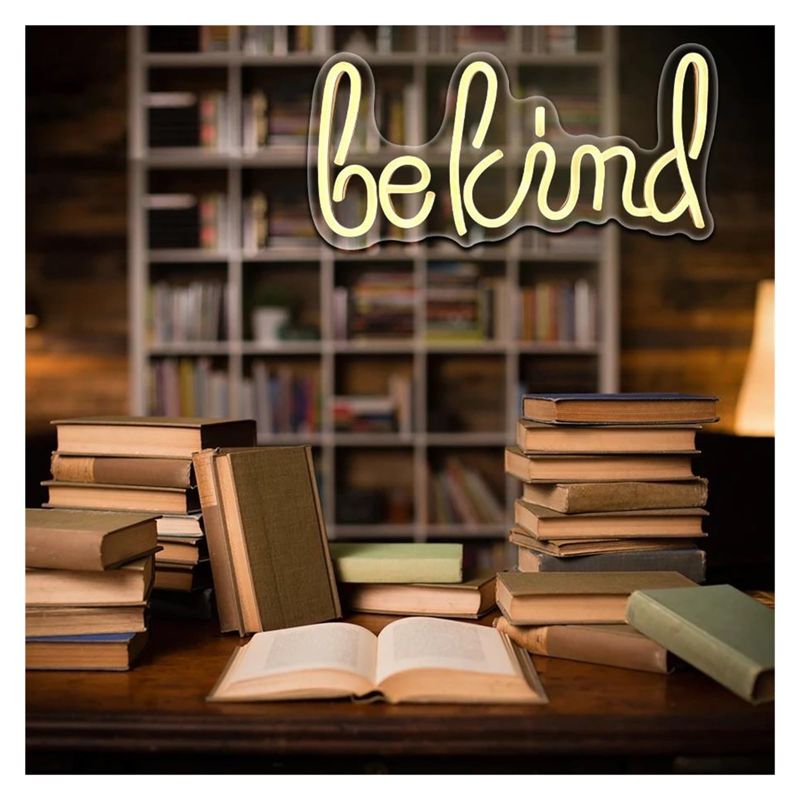 néon signe Enseigne Lumineuse Be Kind À Intensité Variable, Alimentée Par USB, Pour Chambre, Bureau, Bar, Boutique, Pub, Décoration Murale, 35cmx16cm