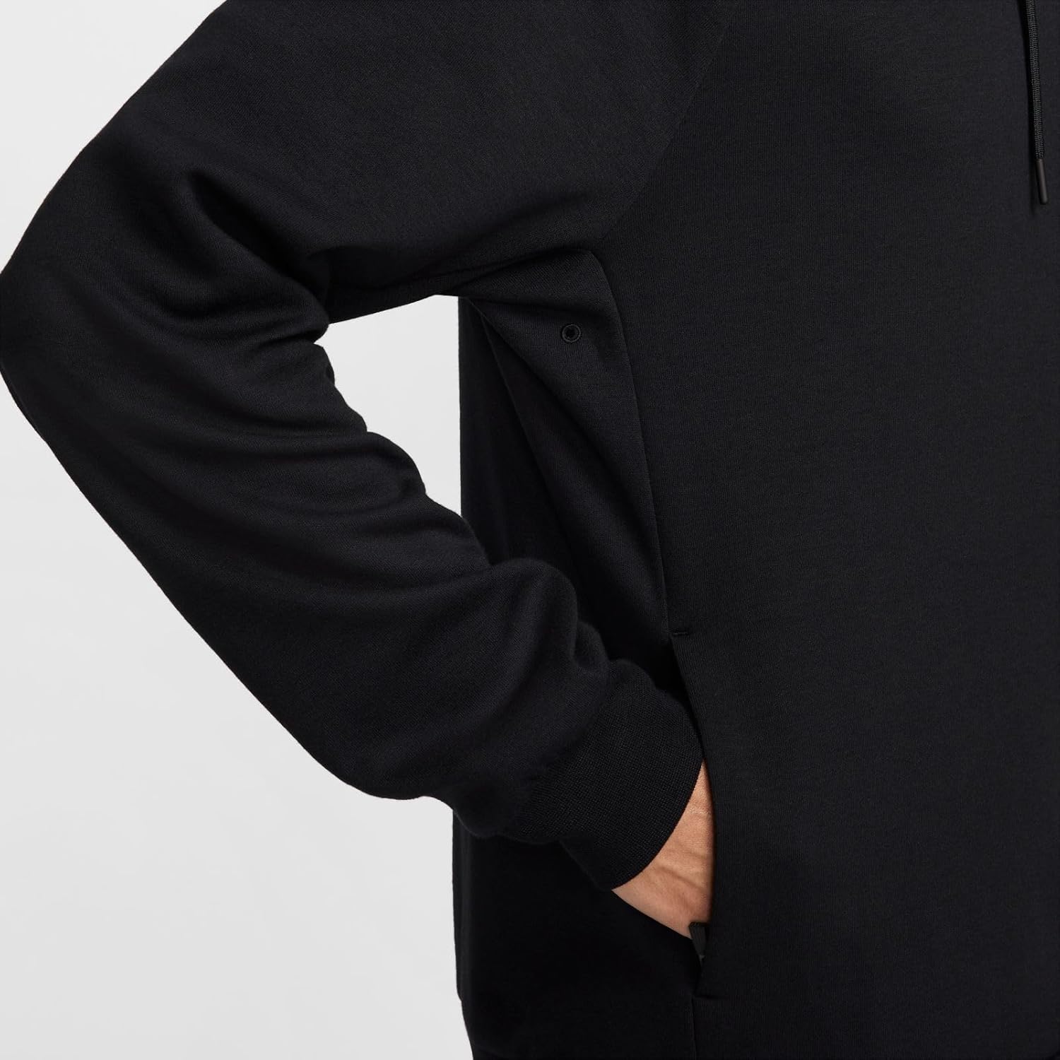 Nike Primary Men's Dri-FIT UV Pullover Versatile Hoodie (FZ0969-010, Black/Black) Size Medium - Image 6