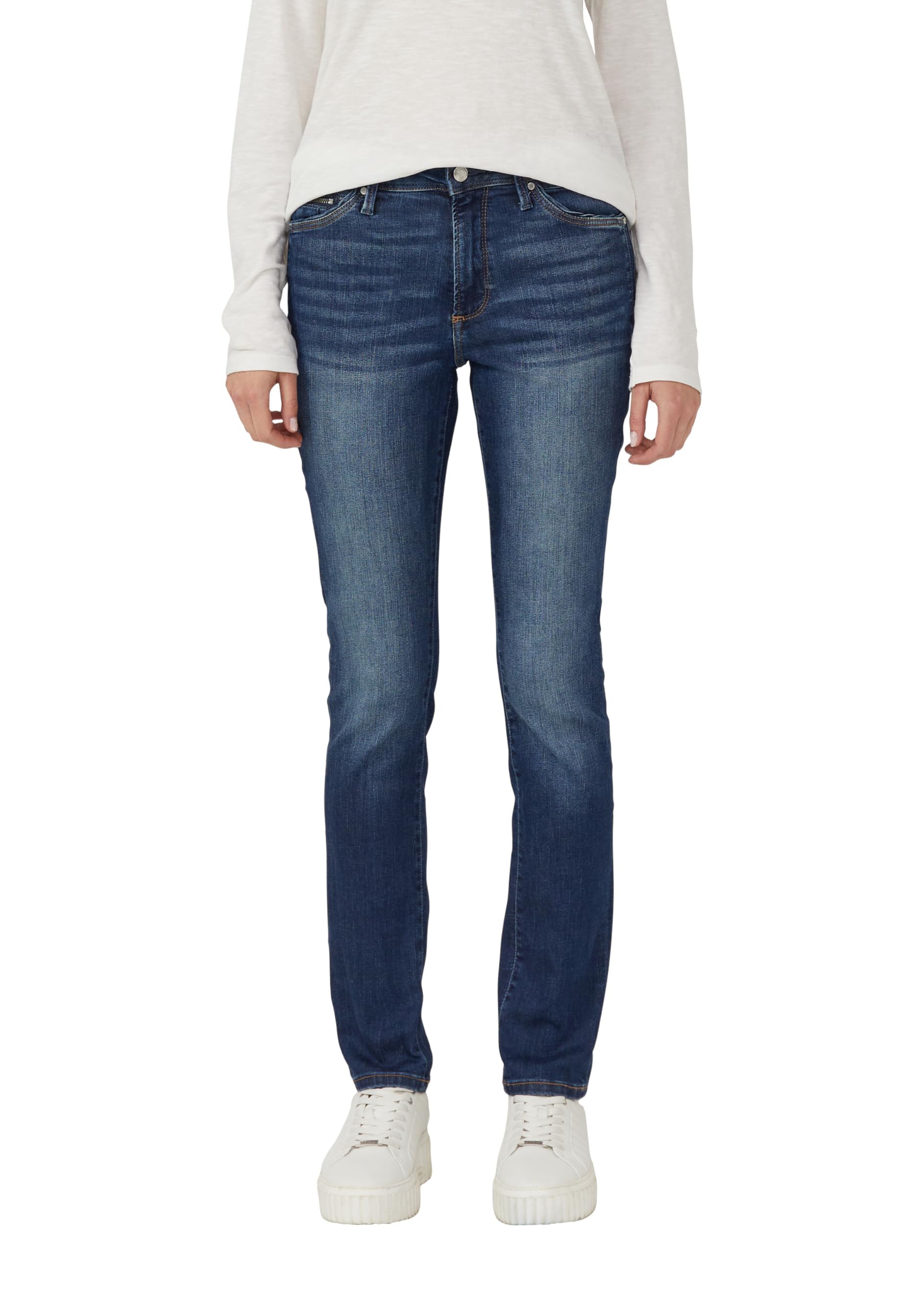 s.Oliver Damen Jeans – Slim Fit, Mid Rise, Denim
