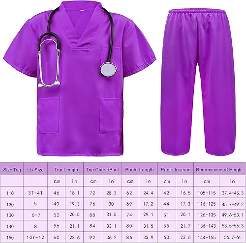 Miniatura 2 de ZZIHAN Conjunto de médico para niños, disfraz de médico con juego de simulación para niños de 3 a 12 años