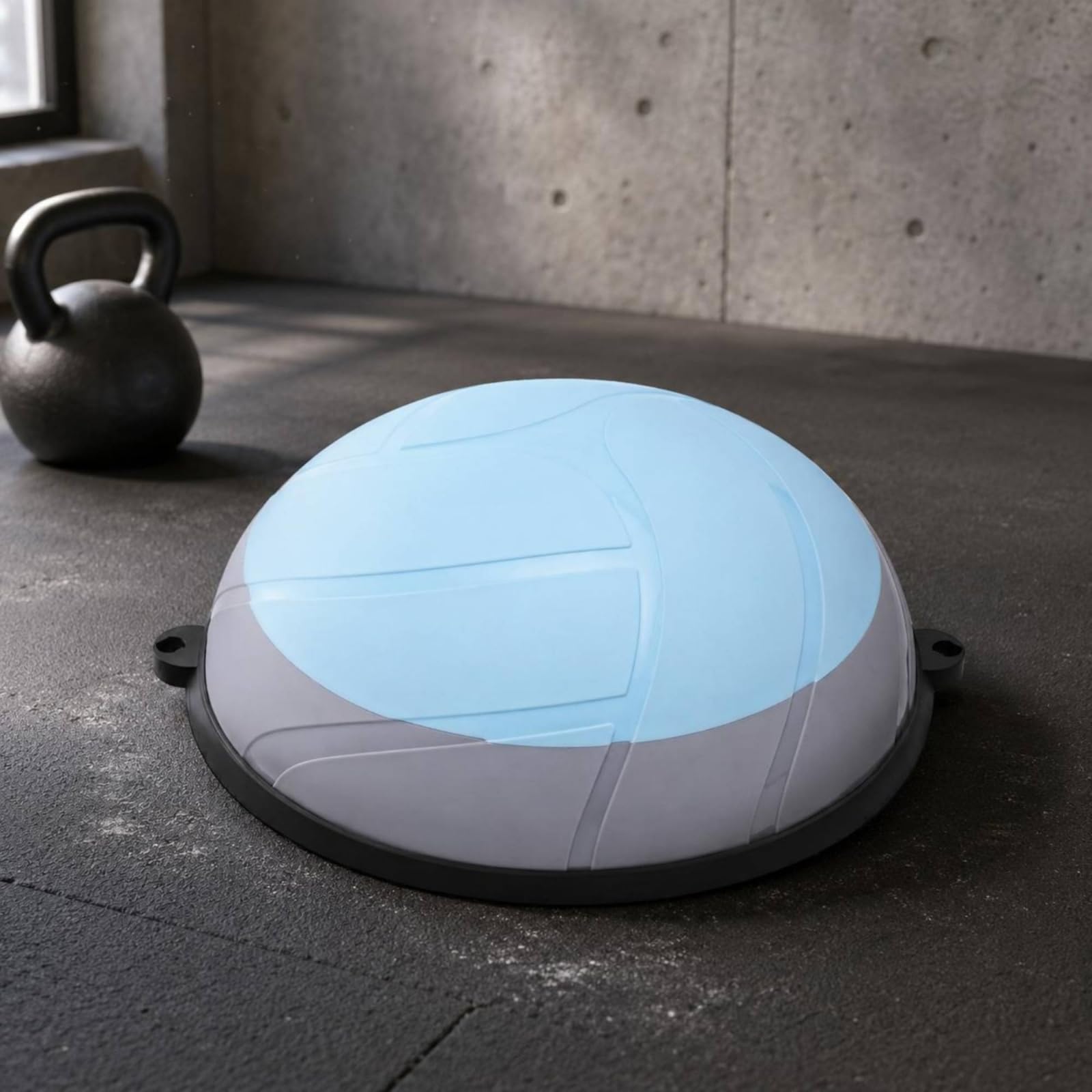 Pelota de Equilibrio Balón de Estabilidad Cúpula de Balance con Superficie Texturizada Antideslizante y Base Rígida PP PVC Adecuada para Entrenamiento