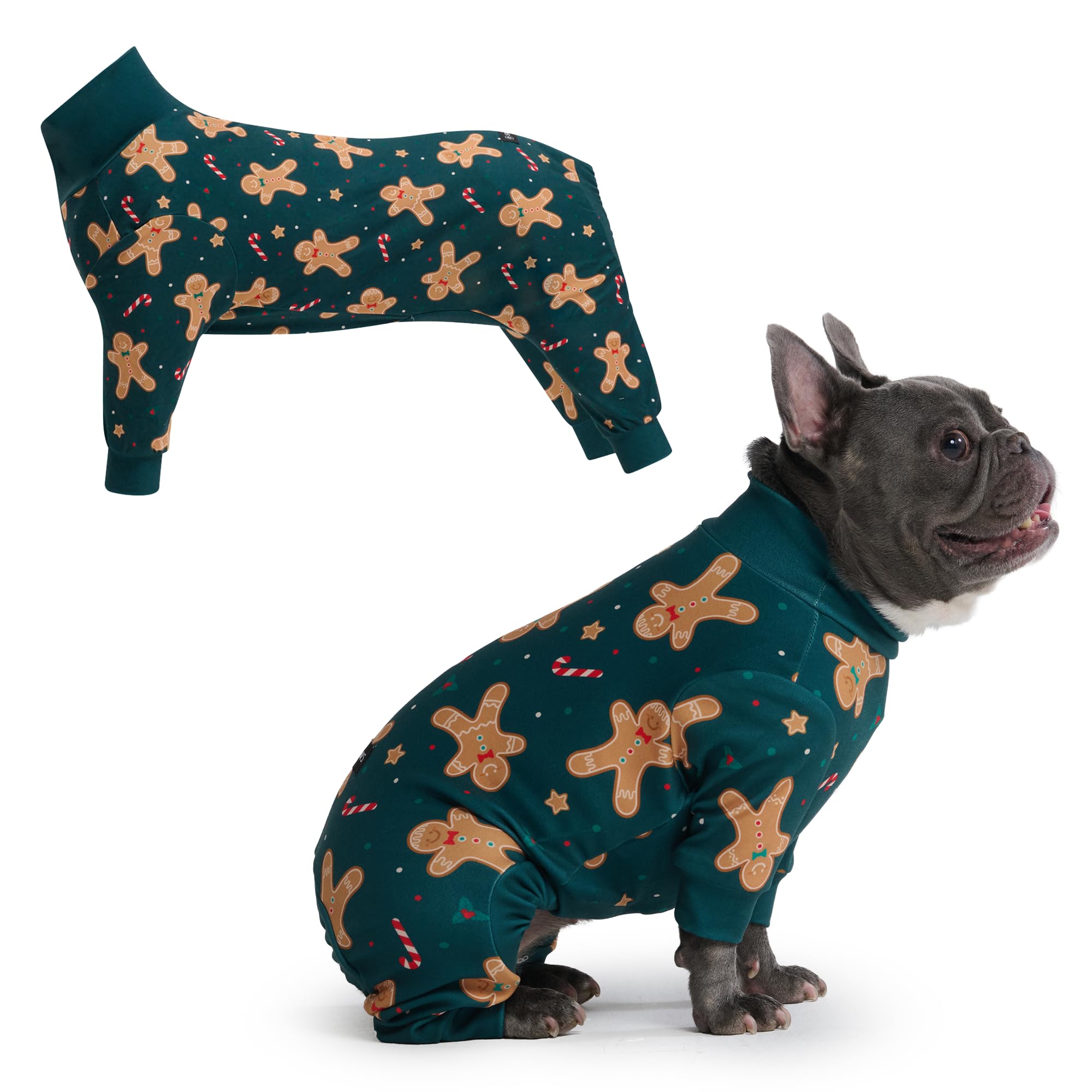 Spark Paws Christmas Dog Pajamas - Onesie Recovery Surgery Suit PJS
