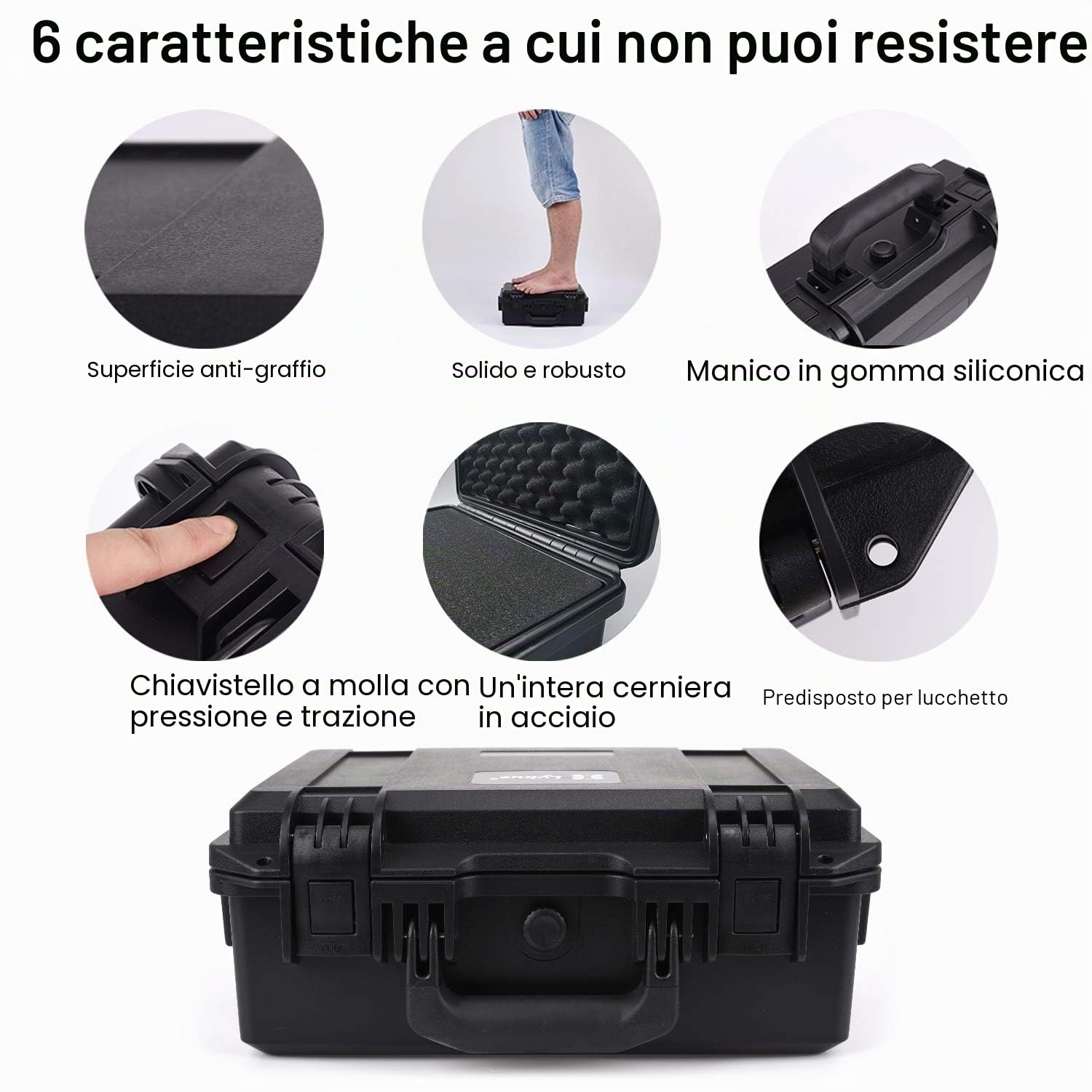 Custodia rigida impermeabile