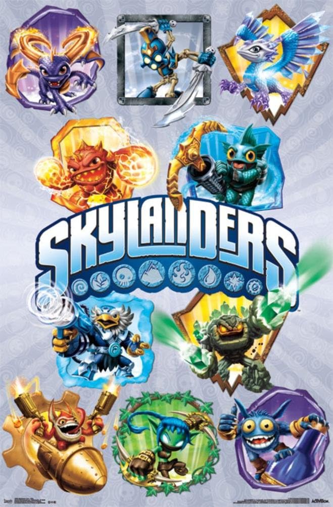 Amazon.com: Skylanders Core - Grid Poster 22 x 34in : Home & Kitchen