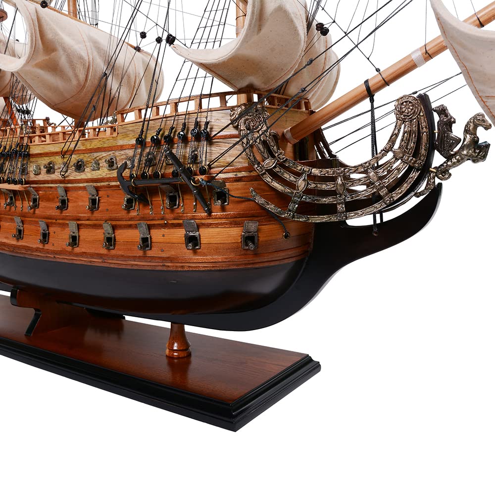 Old Modern Handicrafts Soleil Royal – Maquette De Bateau 36 Pouces – Modèle Bois De Luxe Assemblé – Déco Marine Haut De Gamme