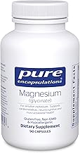 PURE ENCAPSULATIONS | Magnesium | Supports Energy Synthesis, Maintain Muscle Function and Electrolyte Balance | 90 Vegetable Capsules