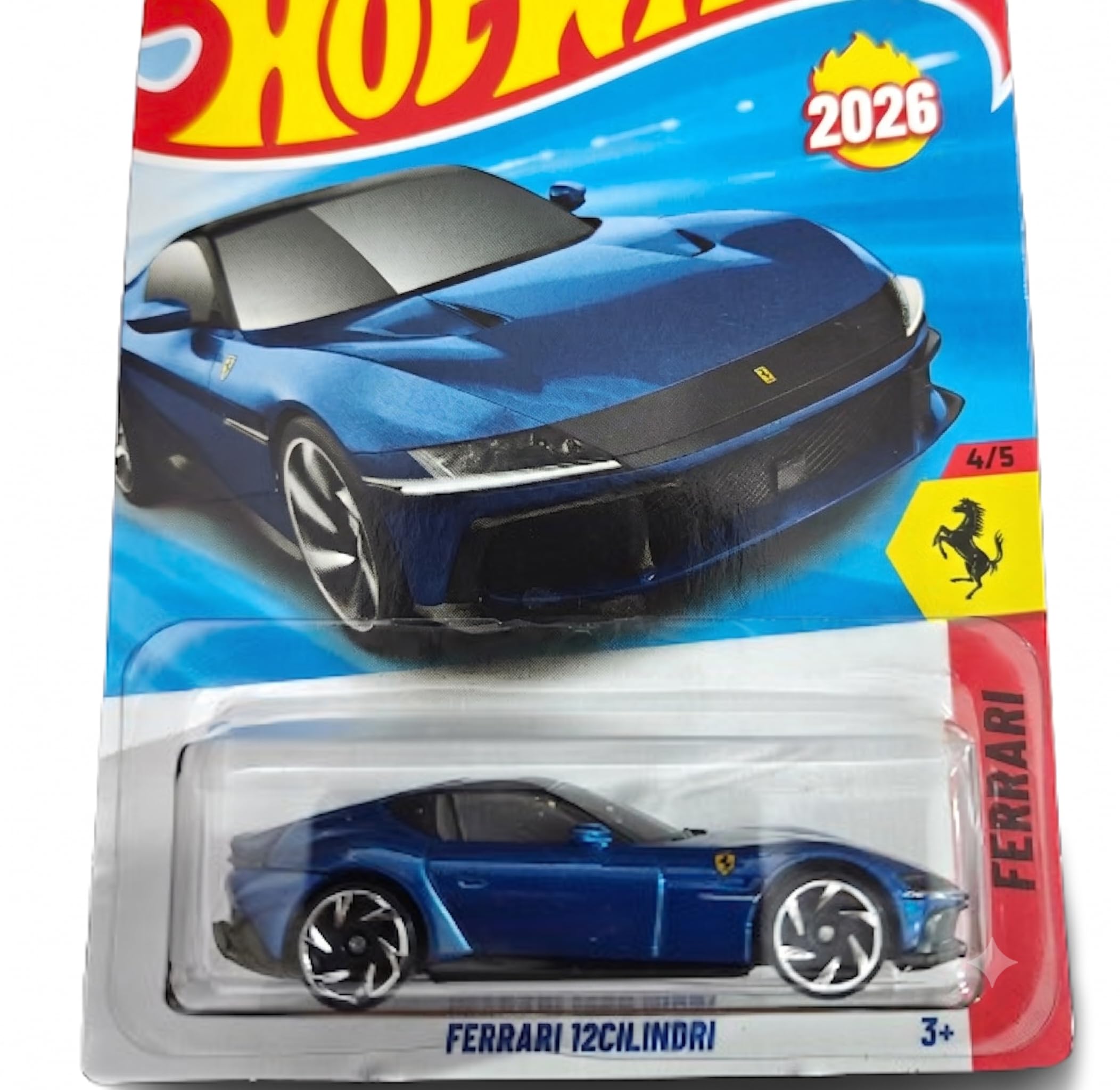 HW 12 Cilindri Blue Die-Cast Mini Car (1:64 Scale) | 2026 Mainline Collector Toy Vehicle-image-11