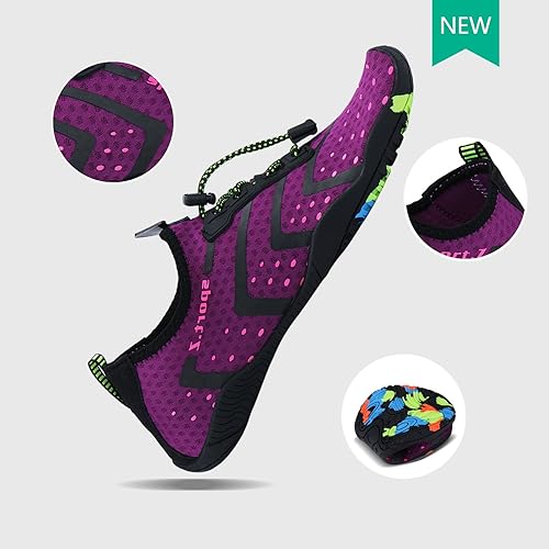 Miniatura 3 de Mens Womens Water Shoes Aqua Shoes Swim Shoes Beach Sports Quick Dry Barefoot for Boating Fishing Diving Surfing