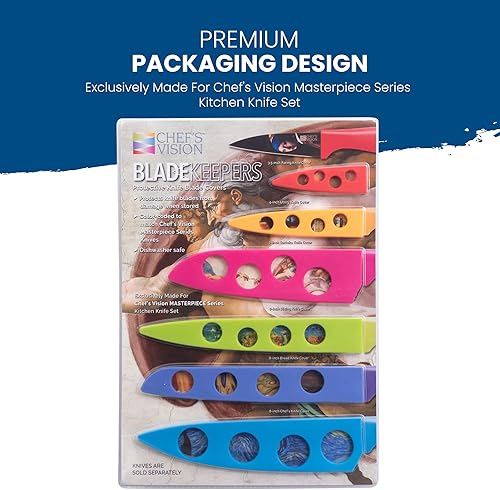 Miniatura 7 de CHEF'S VISION Blade Keepers - Fundas protectoras para cuchillos de la serie Masterpiece  Cuchillos no incluidos  Fundas de hoja de color para