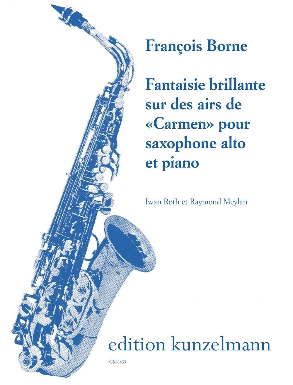 Francois Borne-Fantaisie brillante sur des air de Carmen-Altsaxophon und Klavier-BOOK