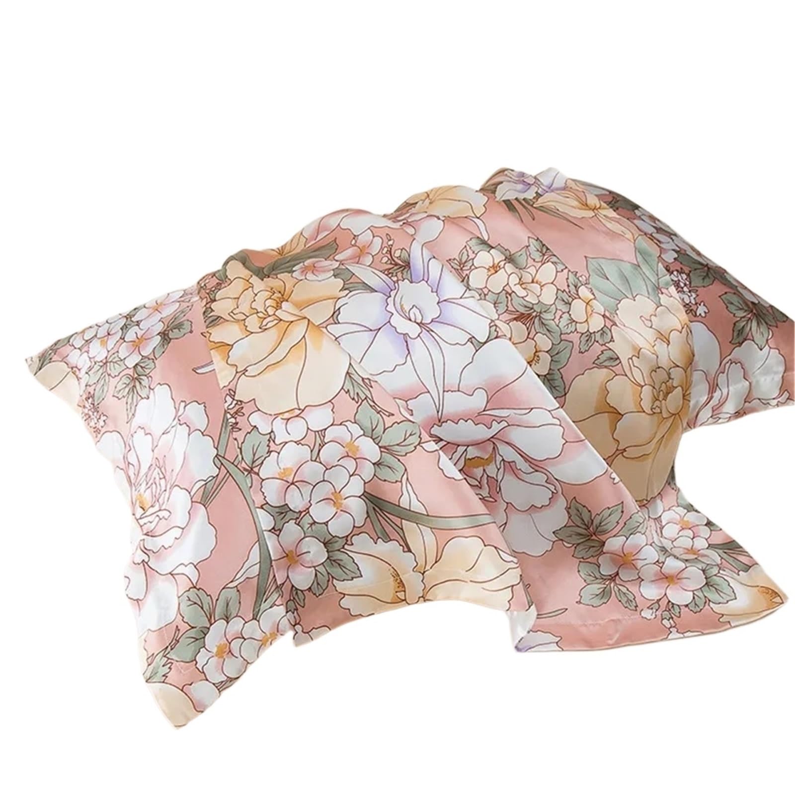 Silk Envelope Pillowcase 1pc Both Sides Mulberry Oxford Printed Multicolor Many Sizes for Bedding(Red,51x76 cm)
