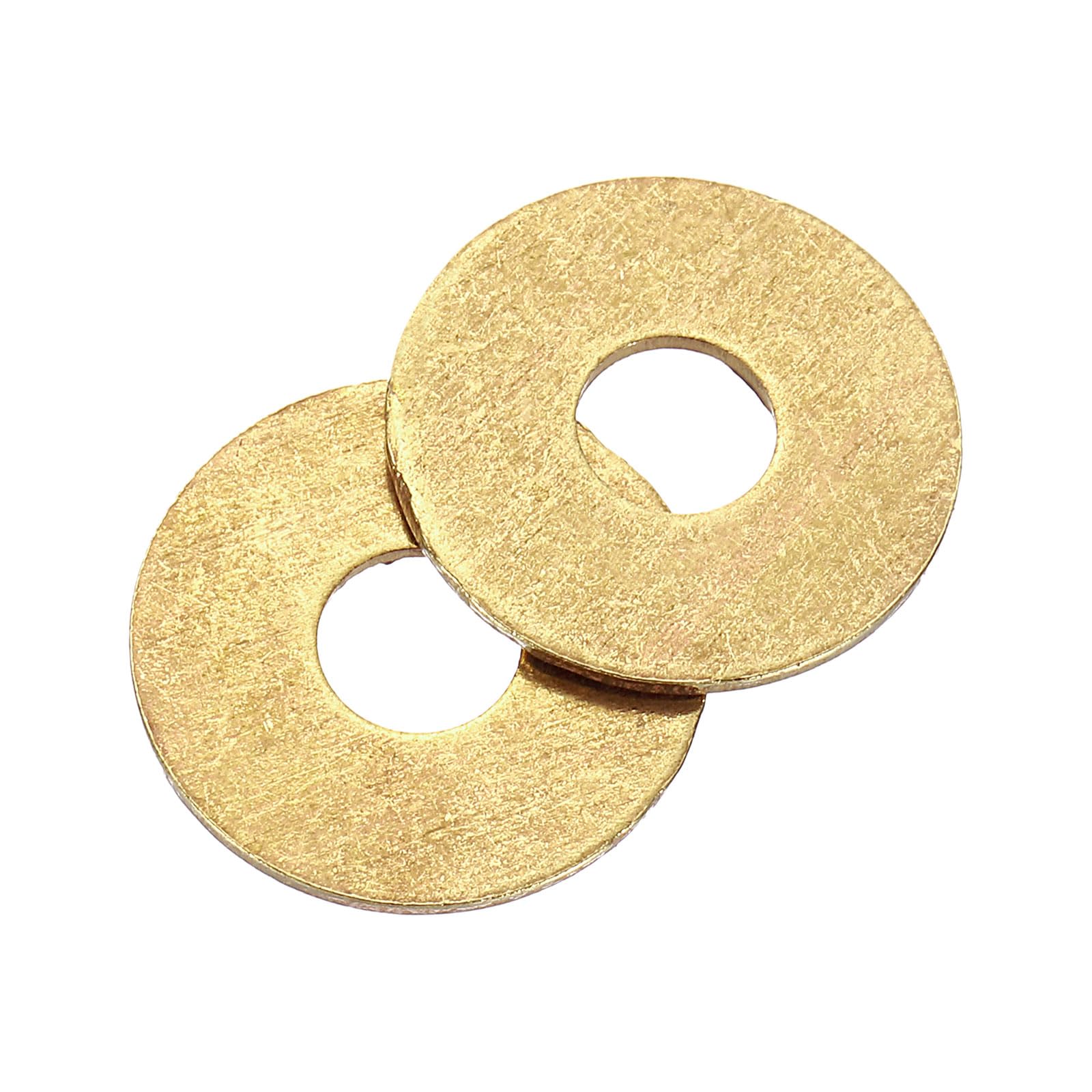 QUARKZMAN 8 Pz Rondelle Ottone M6 Rondella Piatta, 18mm OD, 1mm Spessore Guarnizione Metallo Anello per Viti Bulloni Dadi
