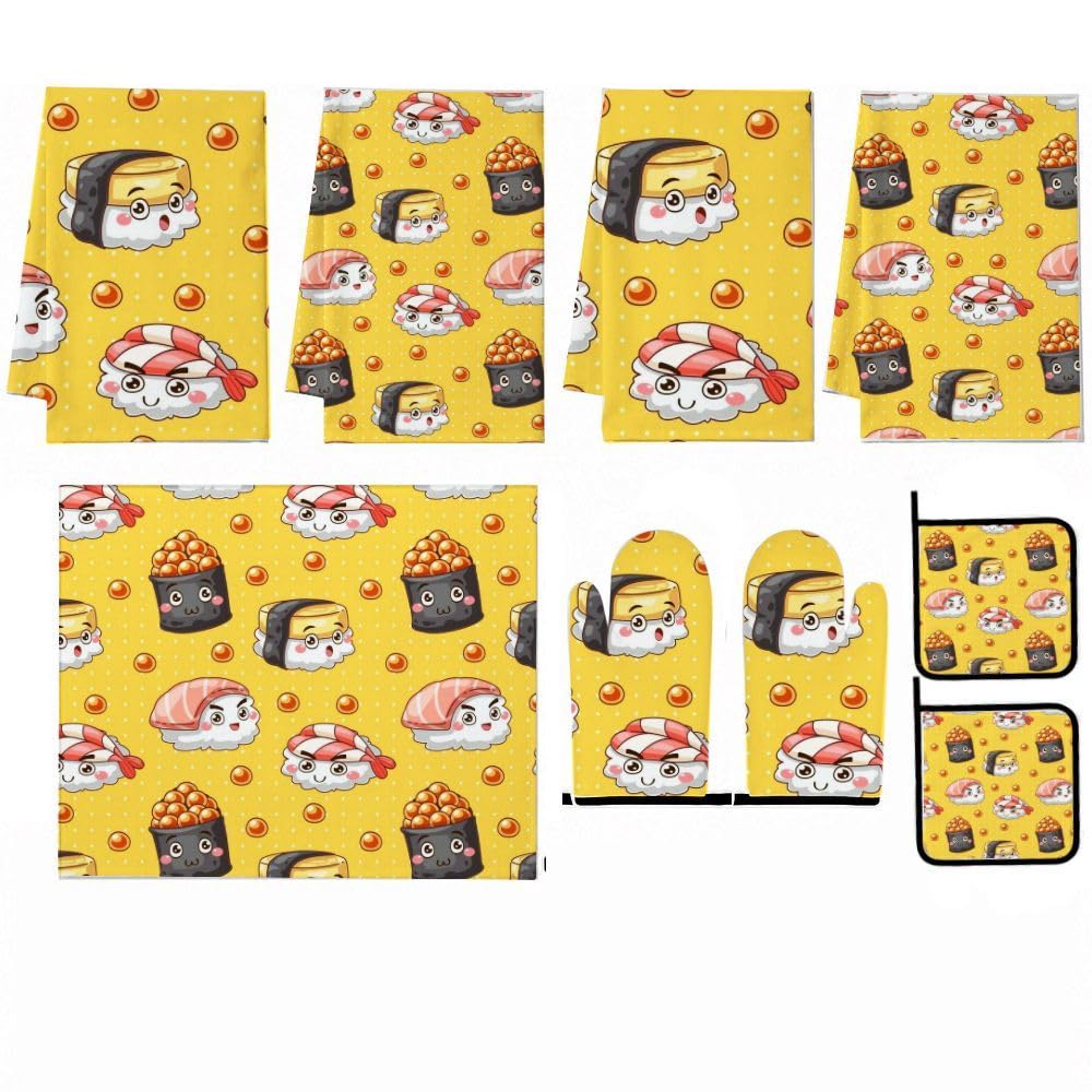 9PCS Carino Sushi 2 Cucina Decor e Accessori Set