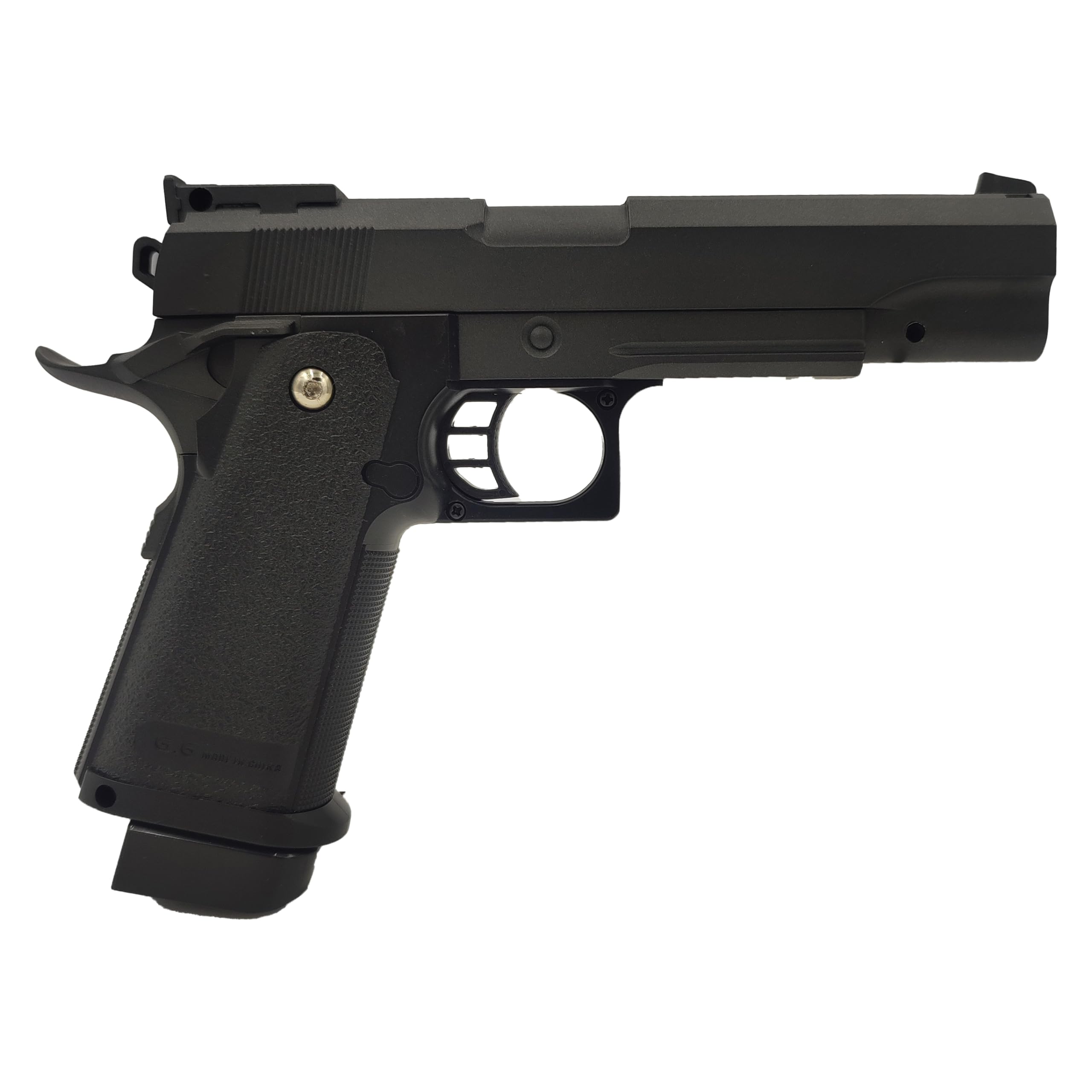 Pistola Airsoft Ball/Modelo Hi-Capa Spring Large/Material: Metal/Potencia 0.5 Joule