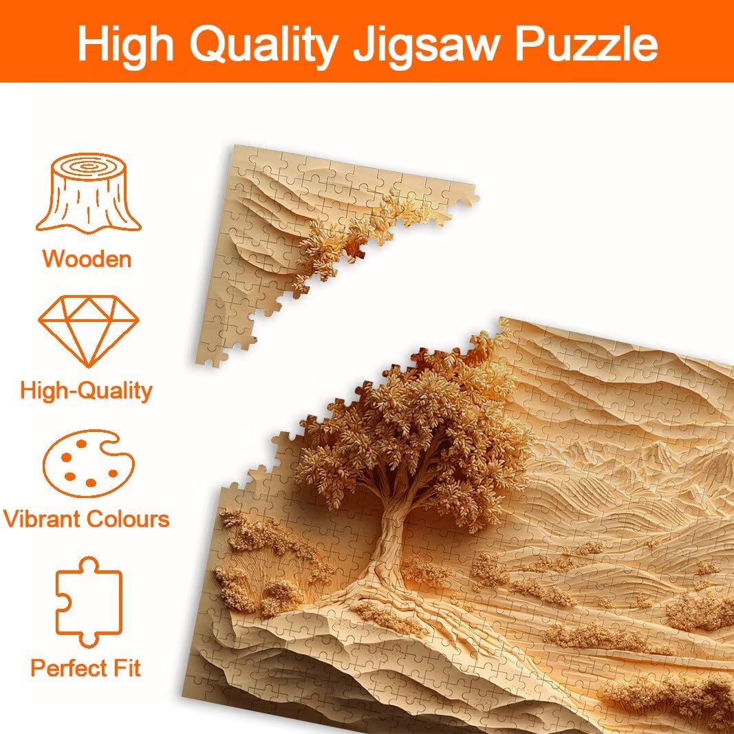 Puzzle Árbol, Puzzle 1000 Piezas, Rompecabezas, Regalo Mujer, Decor -8566