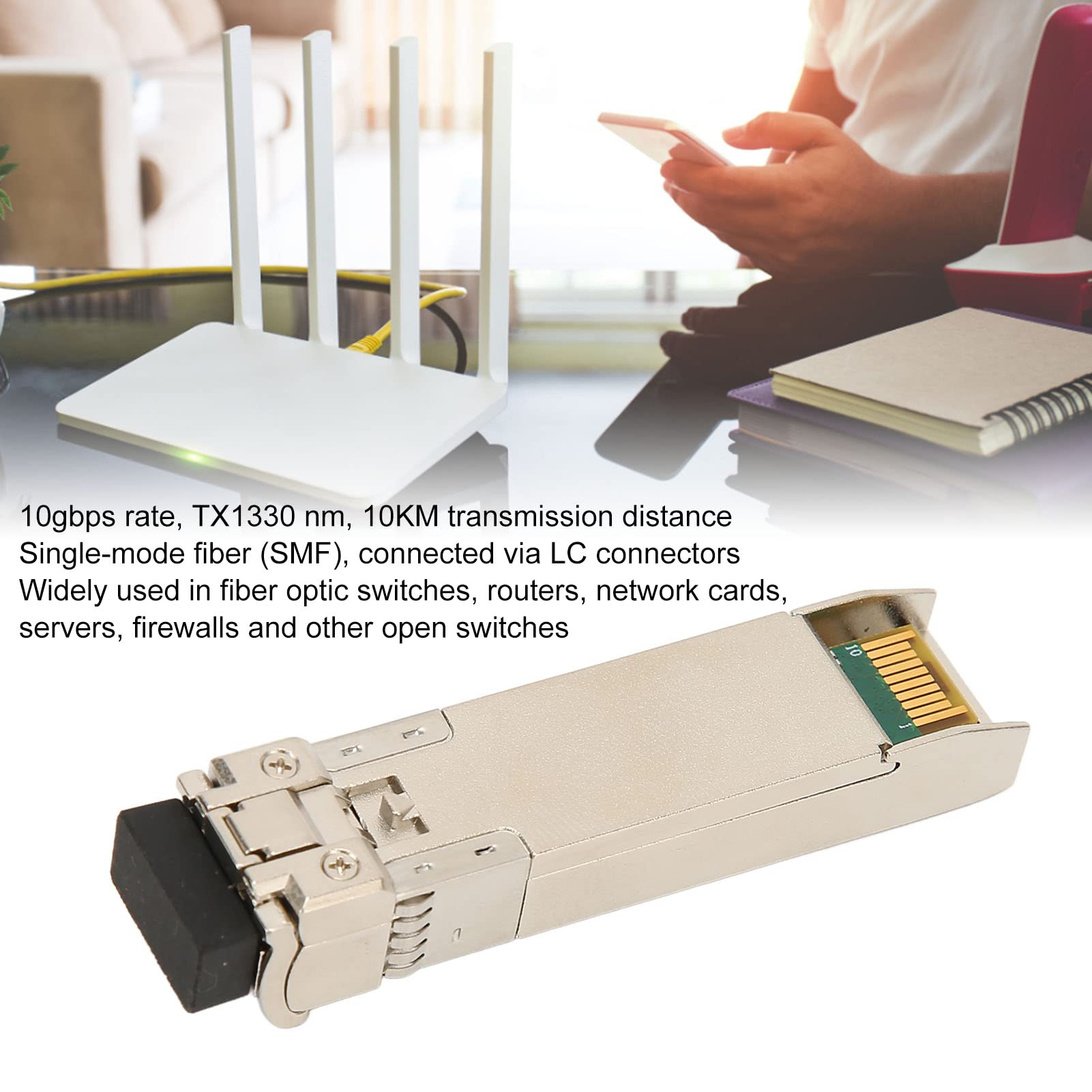 【ネットワーク】10GbE NIC/SFP+/光モジュール/スイッチ/ルーター Amazon.co.jp: SFP光モジュール、10KM伝送距離10Gbpsレート