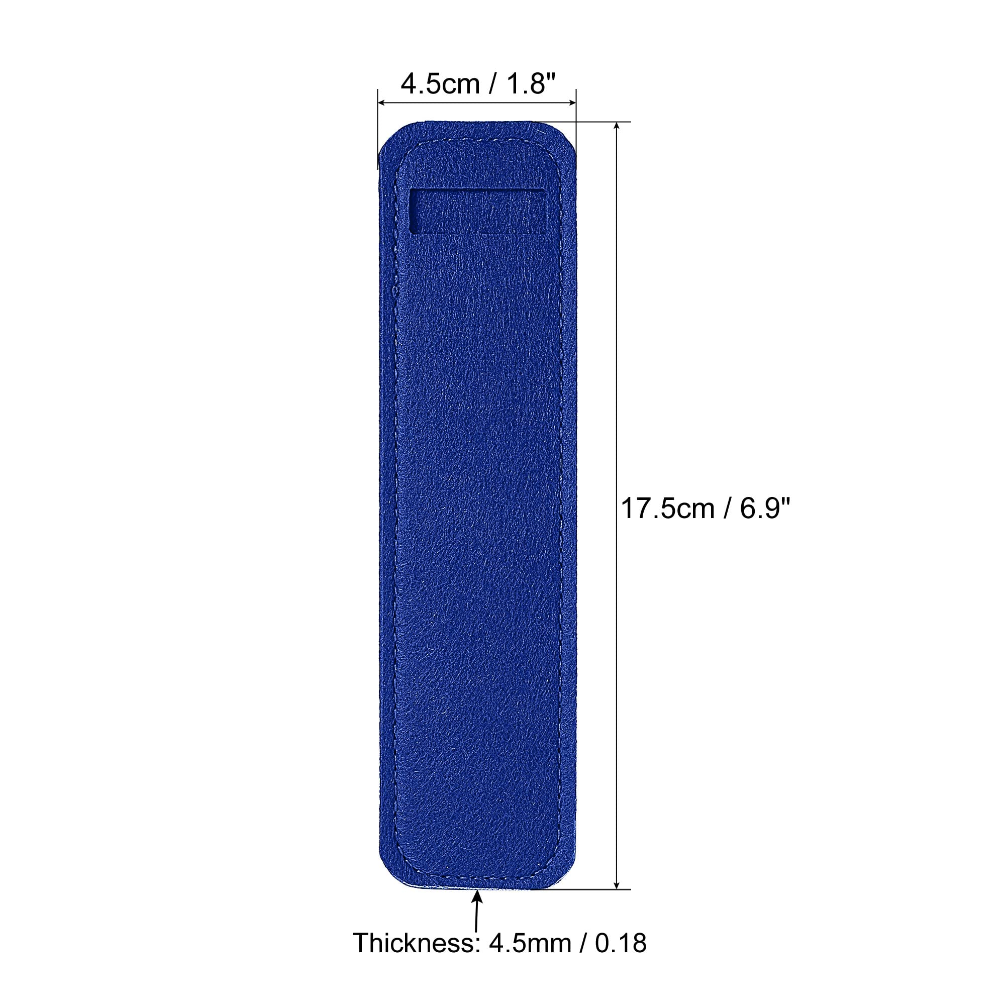 PATIKIL Felt Pen Case 4 Pack Pencil Bag Mini Pocket Protector Storage Sleeve Pouch Holder, Blue - Image 2