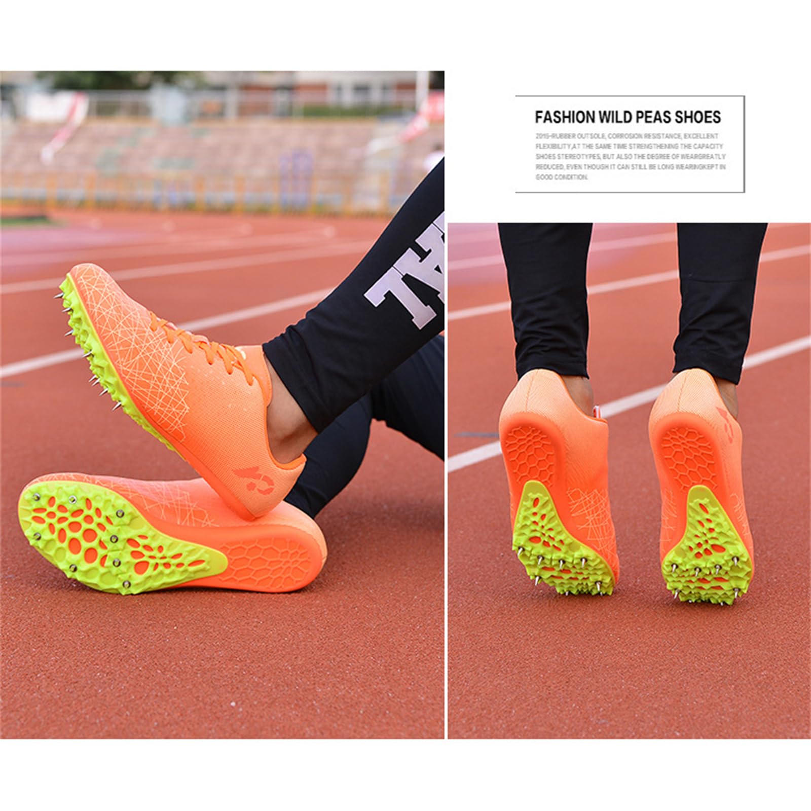 Unisex Zapatillas Deportivas Antideslizantes con Clavos y Sprint,Cómodas Zapatos de Pista y Campo,Zapatillas De Atletismo para Hombre y Mujer