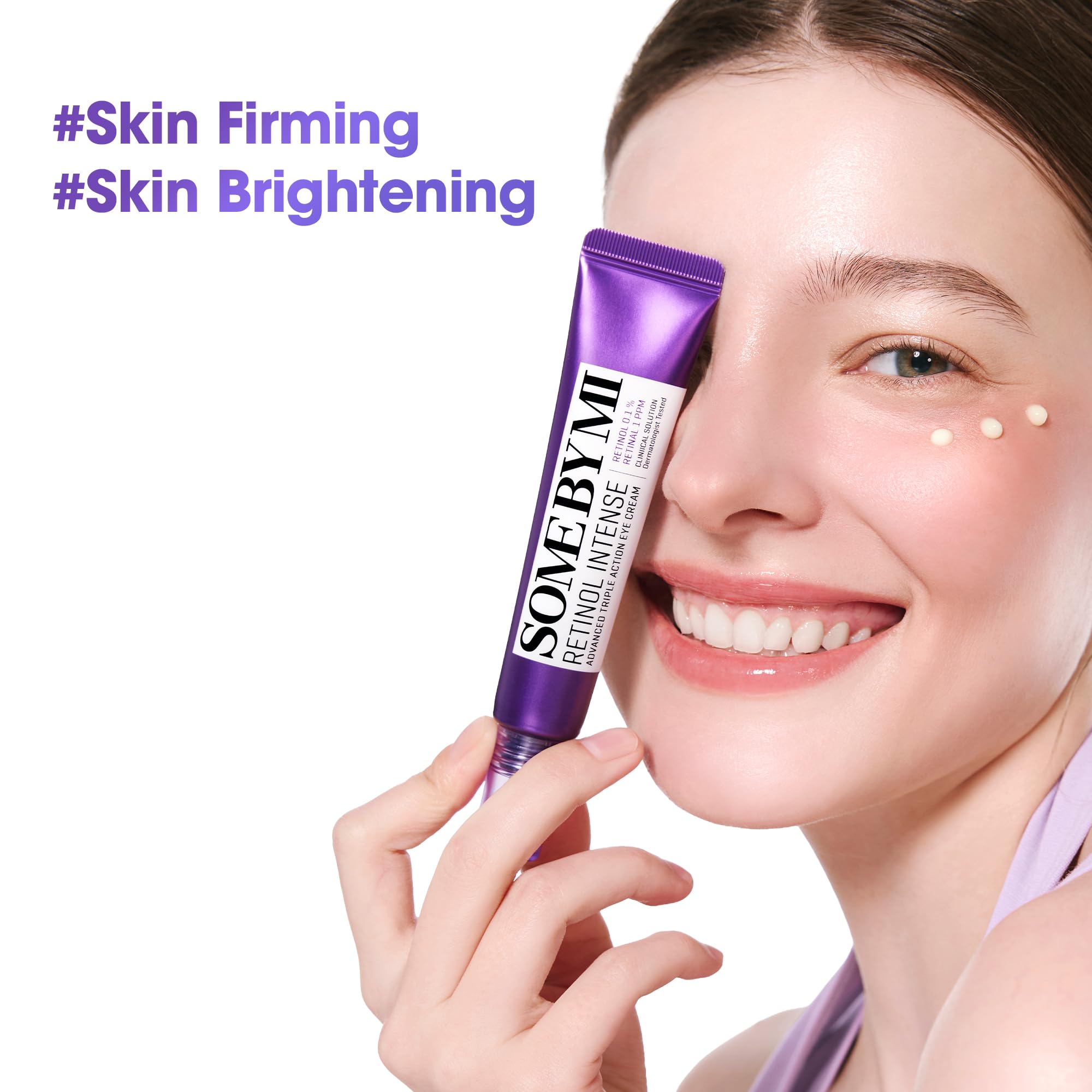 SOME BY MI Retinol Intense Advanced Triple Action Eye Cream – 30 ml – Crema per gli occhi al retinolo coreano contro l'invecchiamento cutaneo e le linee sottili – Illumina le occhiaie scure e
