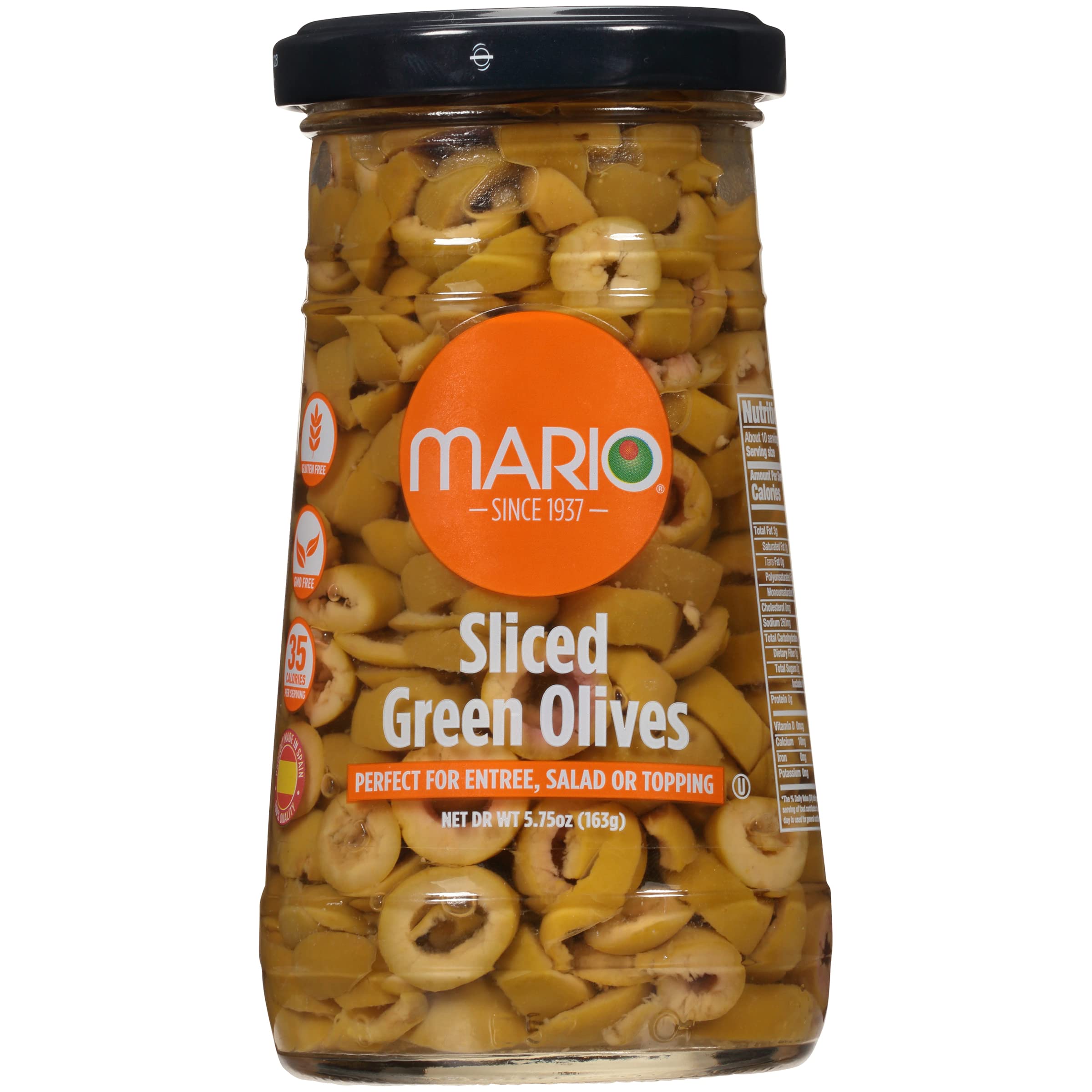Mario Camacho Foods Sliced Spanish Olives, Manzanilla 5.75 Oz (Pack of 4)