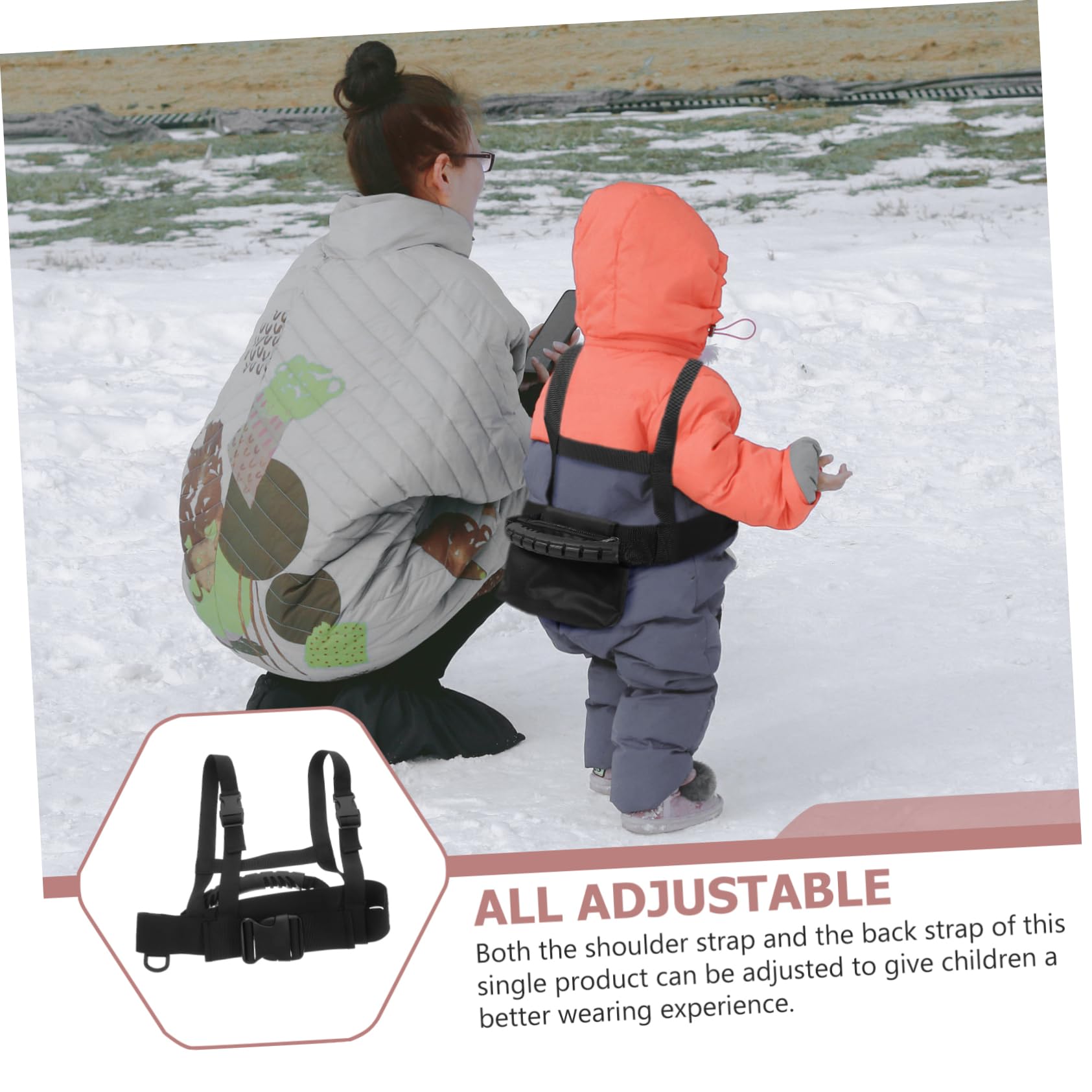 Yardwe Ski Training Harness for Boys and Girls Skiing Balance Belt Snowboarding Safety Belt