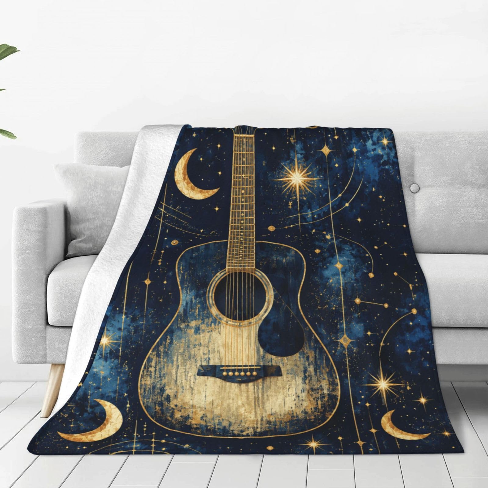 Banonaty Men's Guitar Throw Blanket Gifts Stuff For Wo 50"X40"