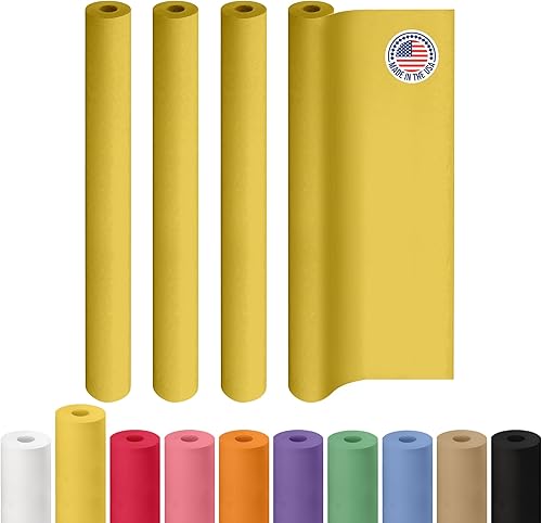 Miniatura 133 de IDL Packaging - Rollo de papel kraft rojo de 36 x 2160 pulgadas (180 pies), hecho en Estados Unidos, grosor 45 libras, arte, envoltura regalos