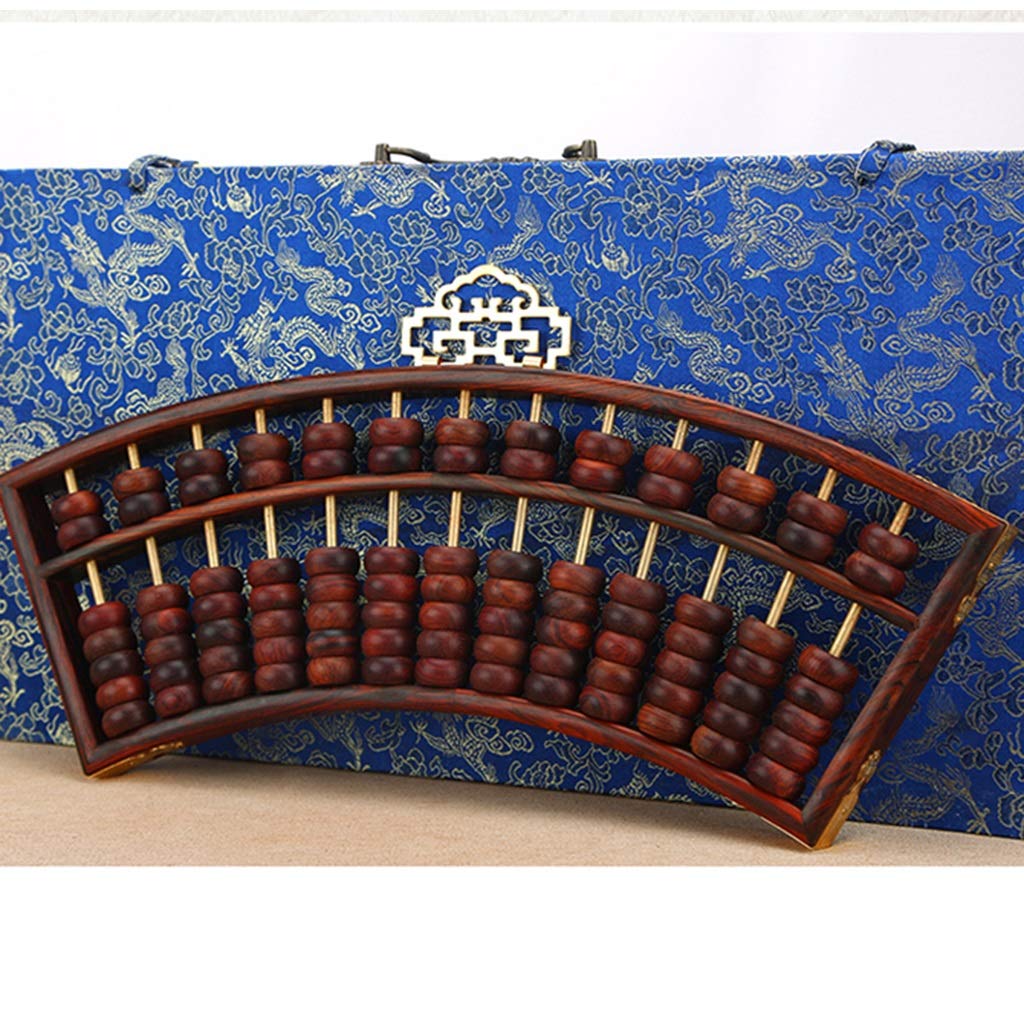 Boulier Standard à Chiffres, boulier en Bois, boulier en Forme d'éventail Artisanat Ornements boulier en séquoia Outil Traditionnel boulier Cadeaux d'affaires de Bureau(Brown B)