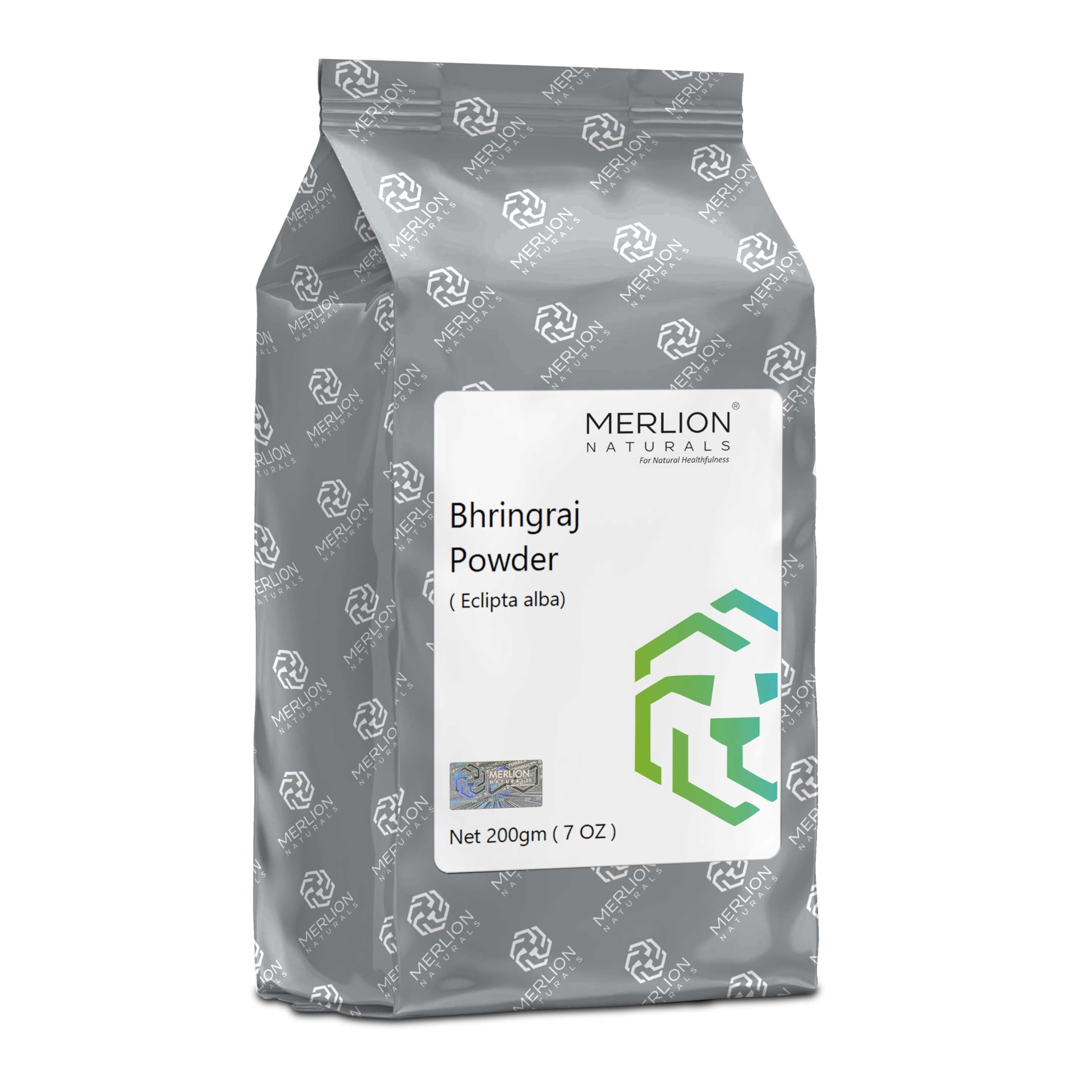 MERLION NATURALS Organic Bhringraj Powder | Eclipta alba/False Daisy | 227gm/ 8OZ/ 1/2lb.