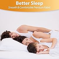 Vista 8 de Protector de colchón contra insectos, con cierre, Poliéster, Blanco, gemelo