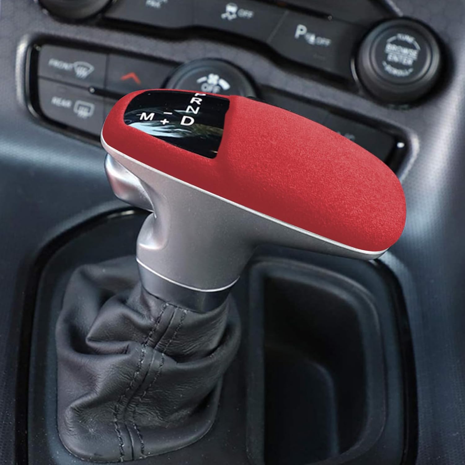 Suede Gear Shift Knob Cover for 2015-2024 Dodge Charger Accessories image 5