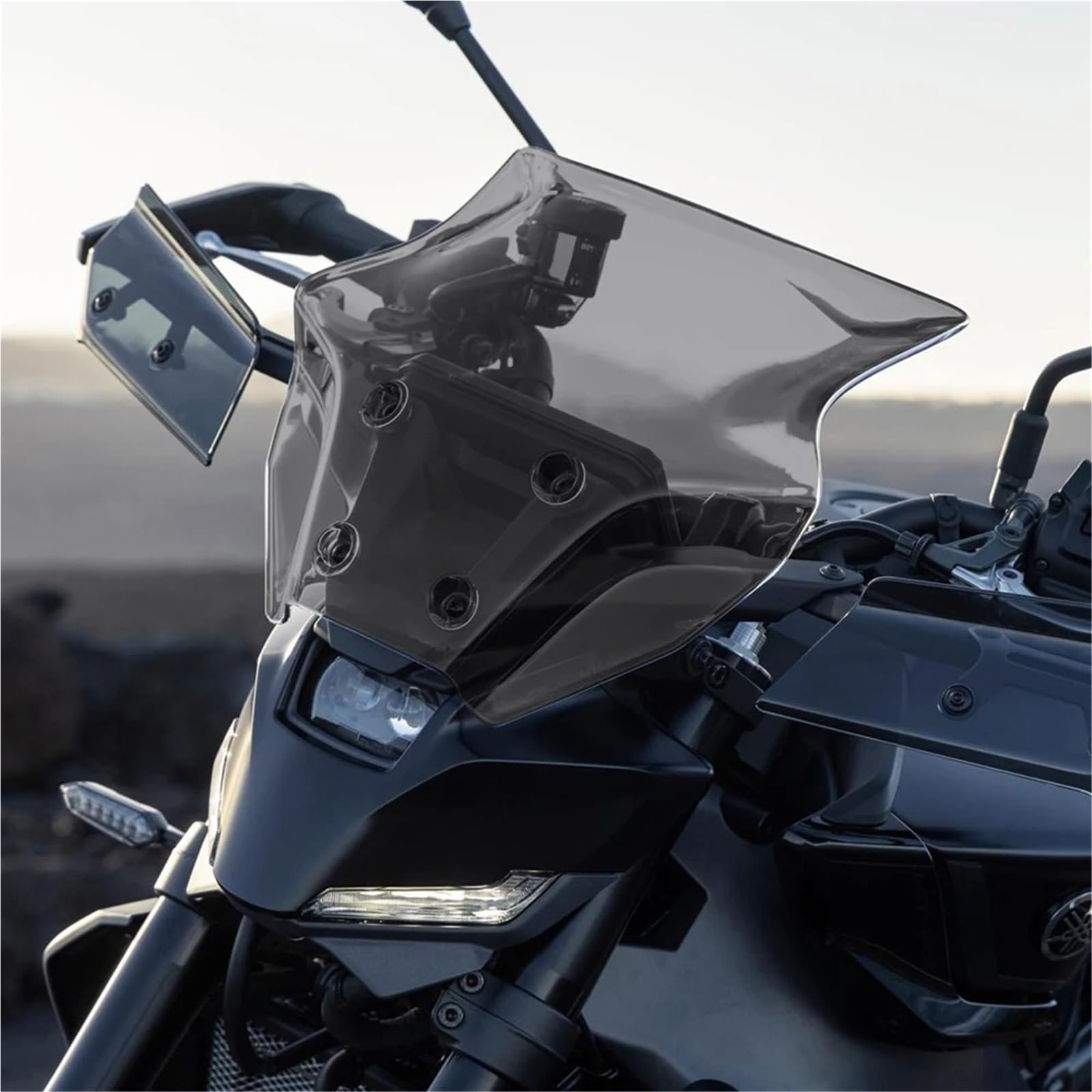 Pasuje do motocykla Yamaha MT-07 MT07 2025 2026 Przednia owiewka, deflektor szyby przedniej Przednia szyba motocyklowa(1 Set Light gray)