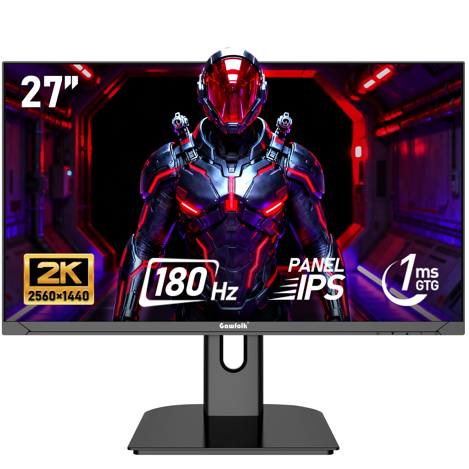 Gawfolk 34 Inch Ultrawide Curved 144Hz Gaming Computer Monitor 1500R PC screen 21:9 UWQHD (3440x1440),Adaptive Sync,178° Viewing Angle,HDMI、Display Port,Compatible with wall mounted VESA75x75MM-Black — view 10