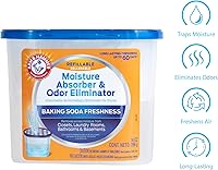 Vista 5 de Arm & Hammer Absortor de humedad recargable sin fragancia y eliminador de olores, bañera de 14 onzas