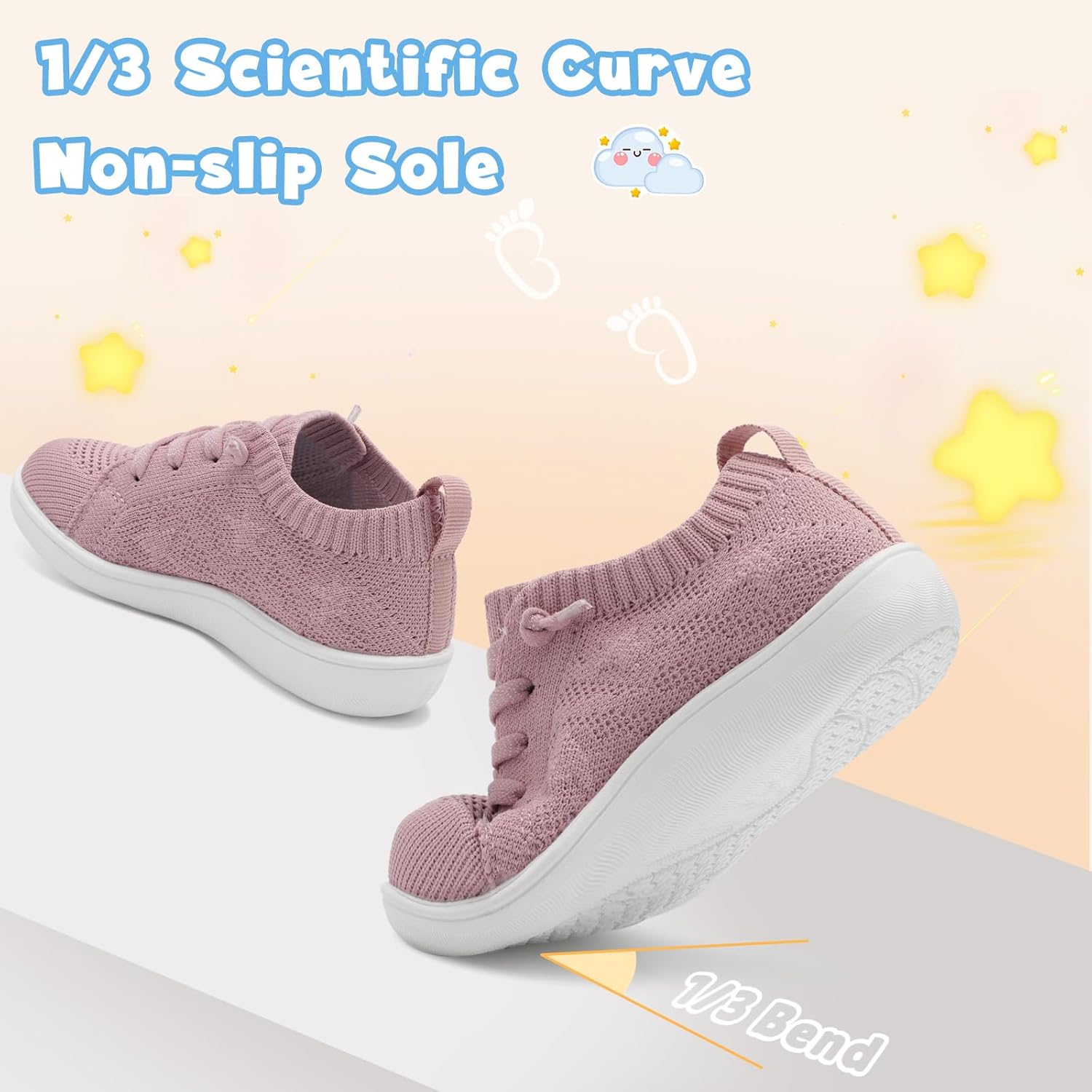 BARERUN Wide Toddler Shoes Barefoot Boys Girls Kids Breathable Sneakers Slip on Tennis Shoes Zero Drop Minimalist Non-Slip Walking Indoor Outdoor Sneakers - Image 4