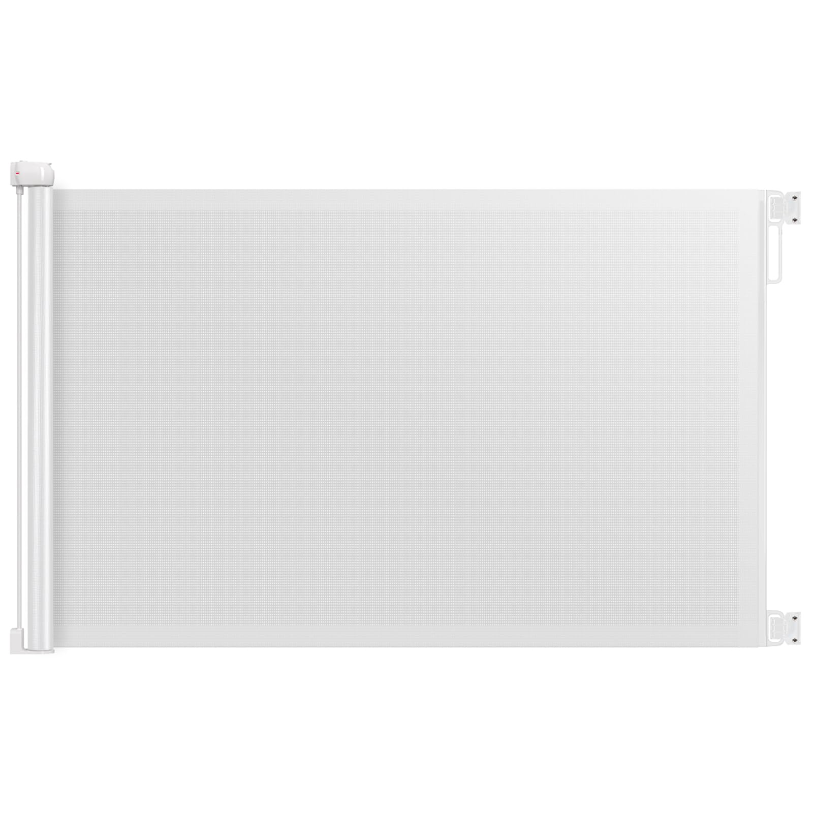 HAMOPY Retractable Baby Gate, 33" Tall, Extends up to 72" Baby Gates Extra Wide, Mesh Gates for Kids or Pets with Alarm, Durable Child Safety Gate for Doorways, Hallways, Stairs, Indoor/Outdoor(White)