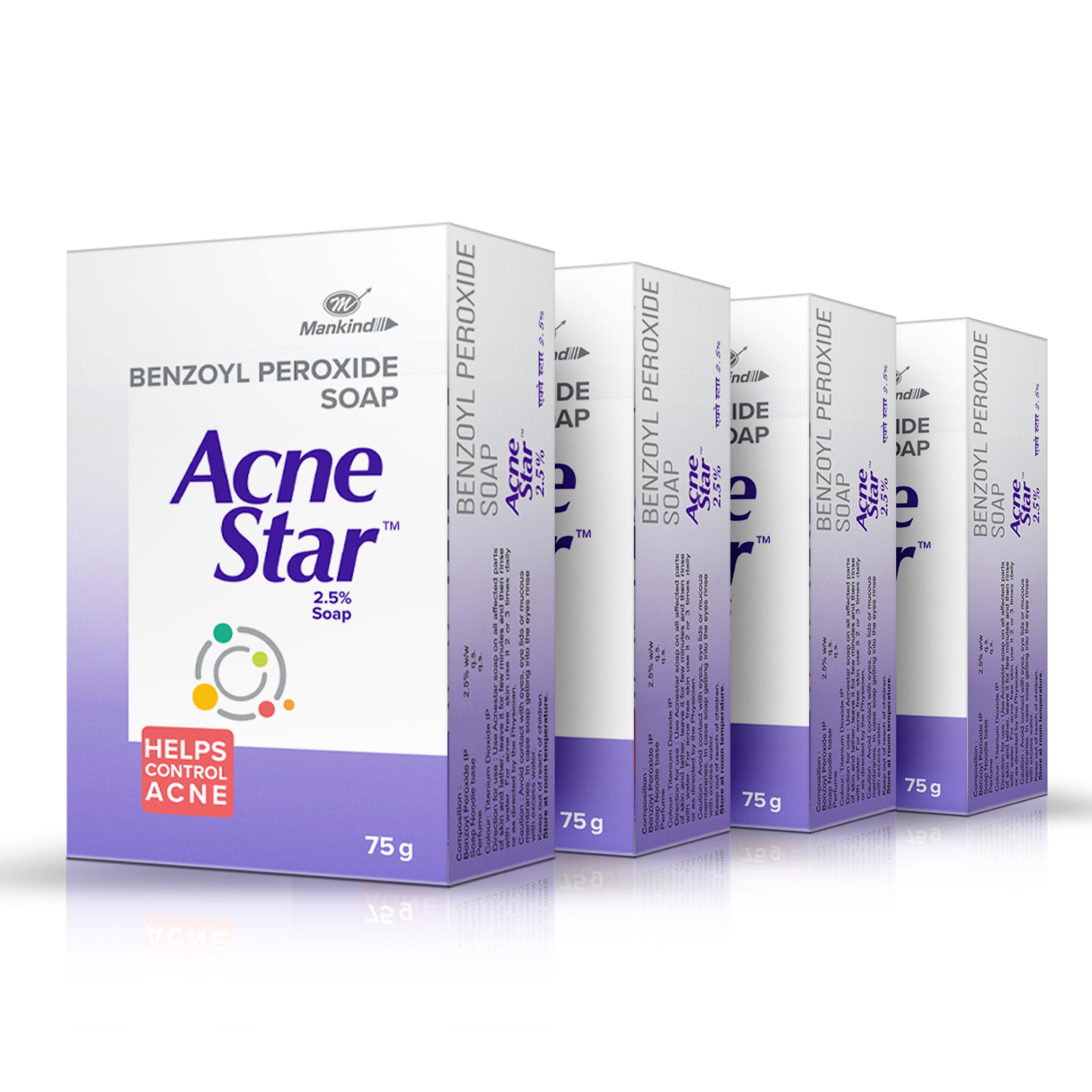 AcneStar Soap Pack of 4, Antiseptic